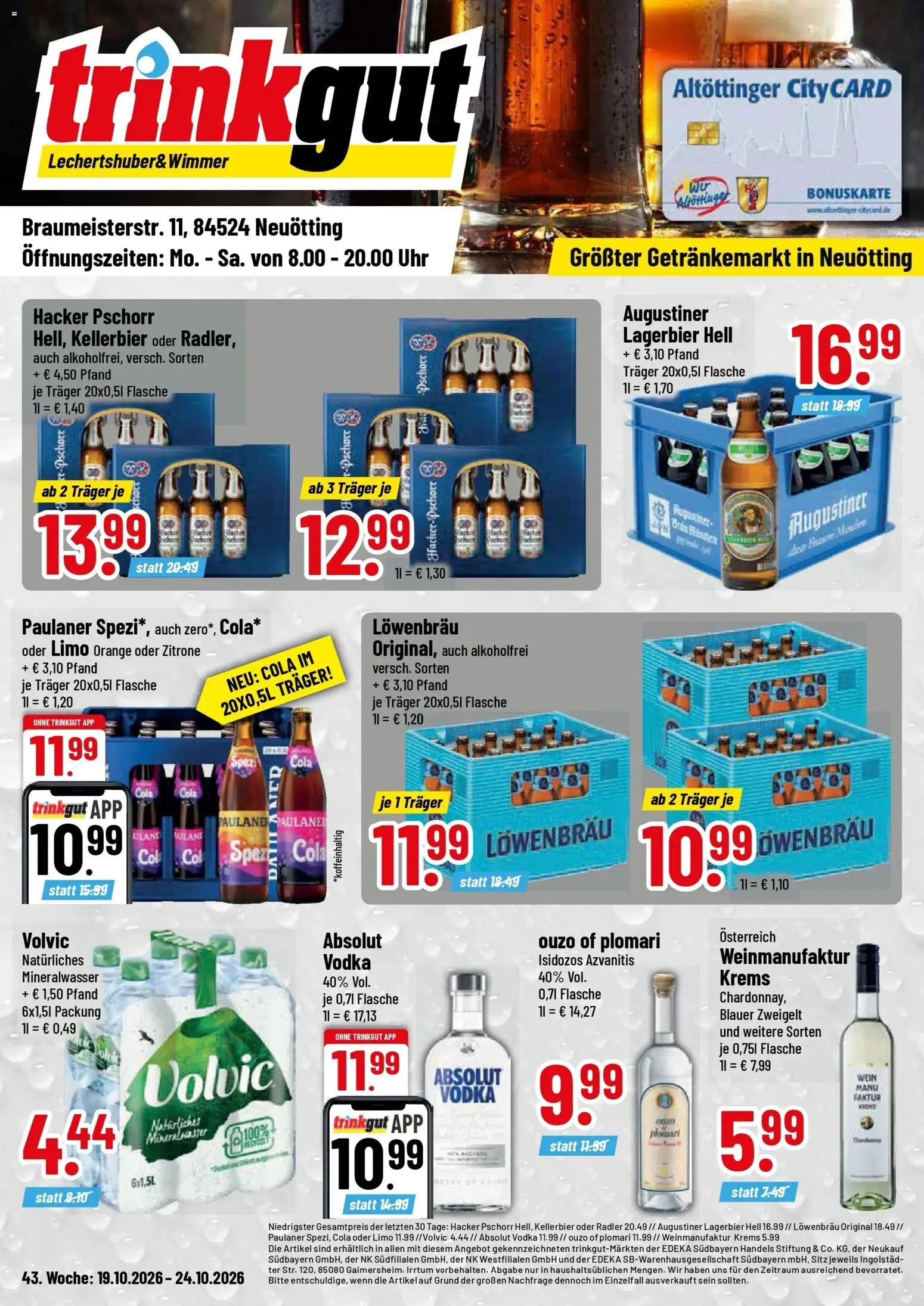 Vorschau von dem Prospekt des Geschäftes Trinkgut, gültig ab dem 19.10.2026