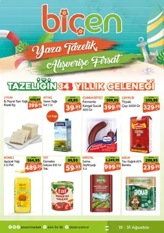 Biçen Market Biçen Market Katalog 19.08.2026 - Broşürünün önizlemesi