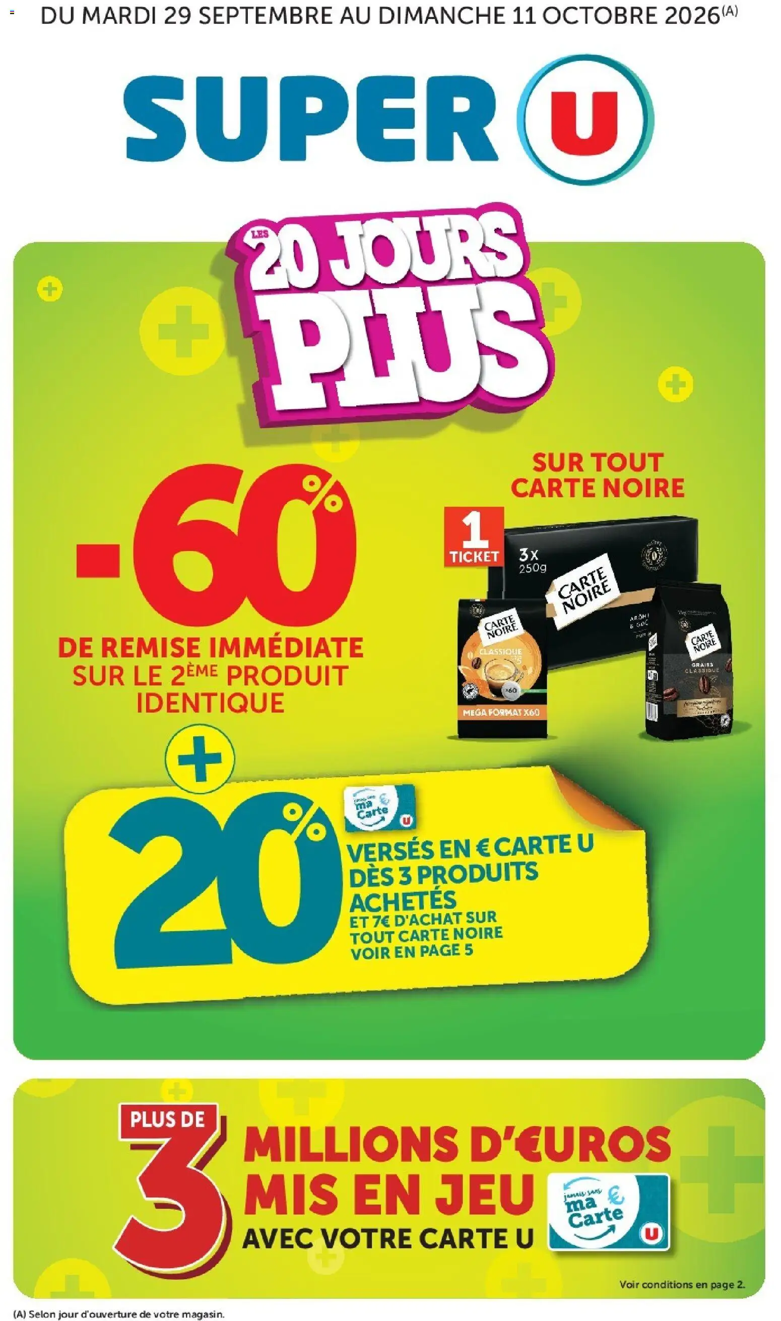 Prévisualisation de Super U - Les prix bas de la semaine du magasin Super U formulaire valide 29/09/2026