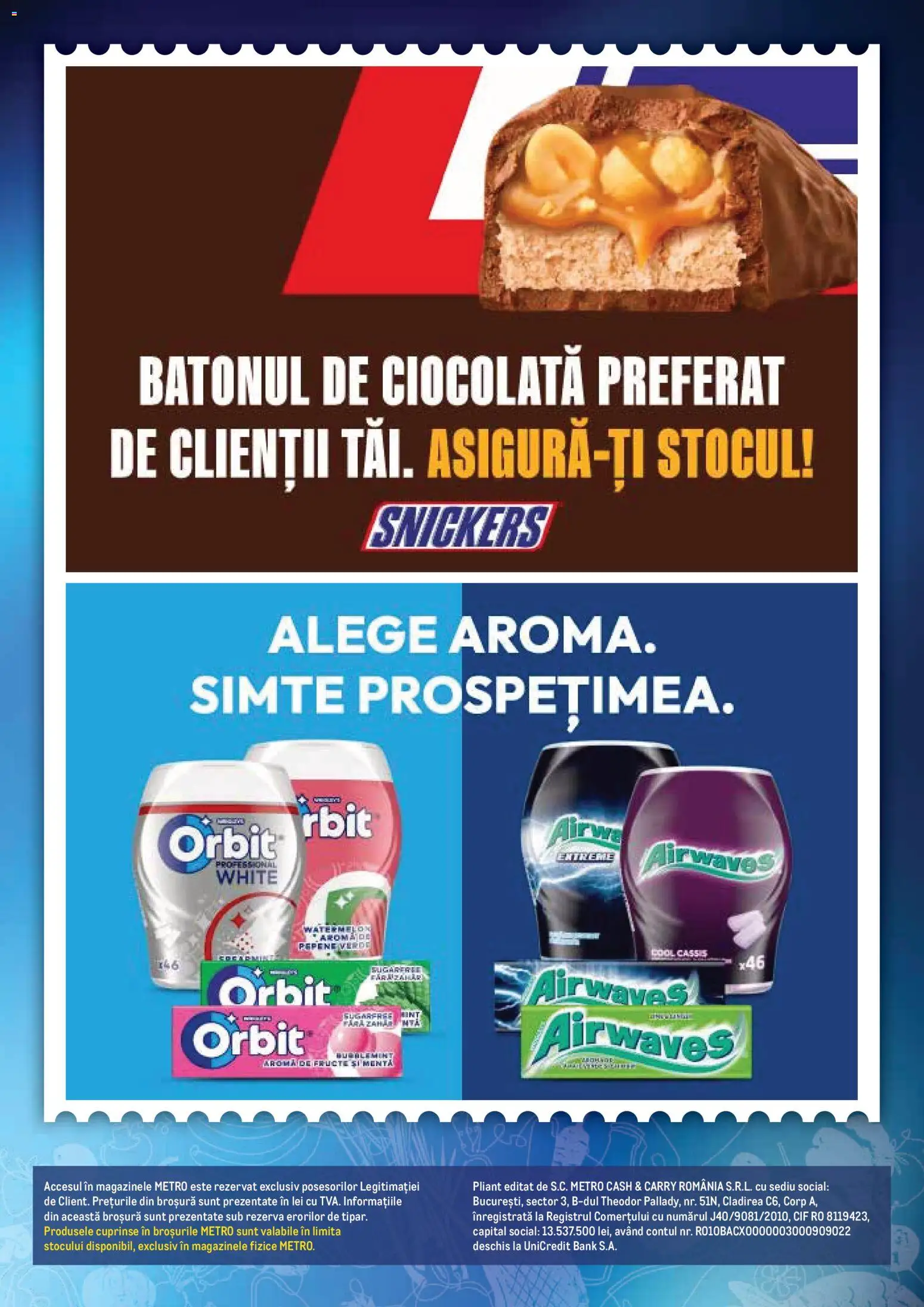 Previzualizarea de cataloage: Metro Metro Catalog valabil de la 26.10.2026 - Ciocolată, Fructe, Menta, Cif, Zahăr, Pepene Verde, Pară