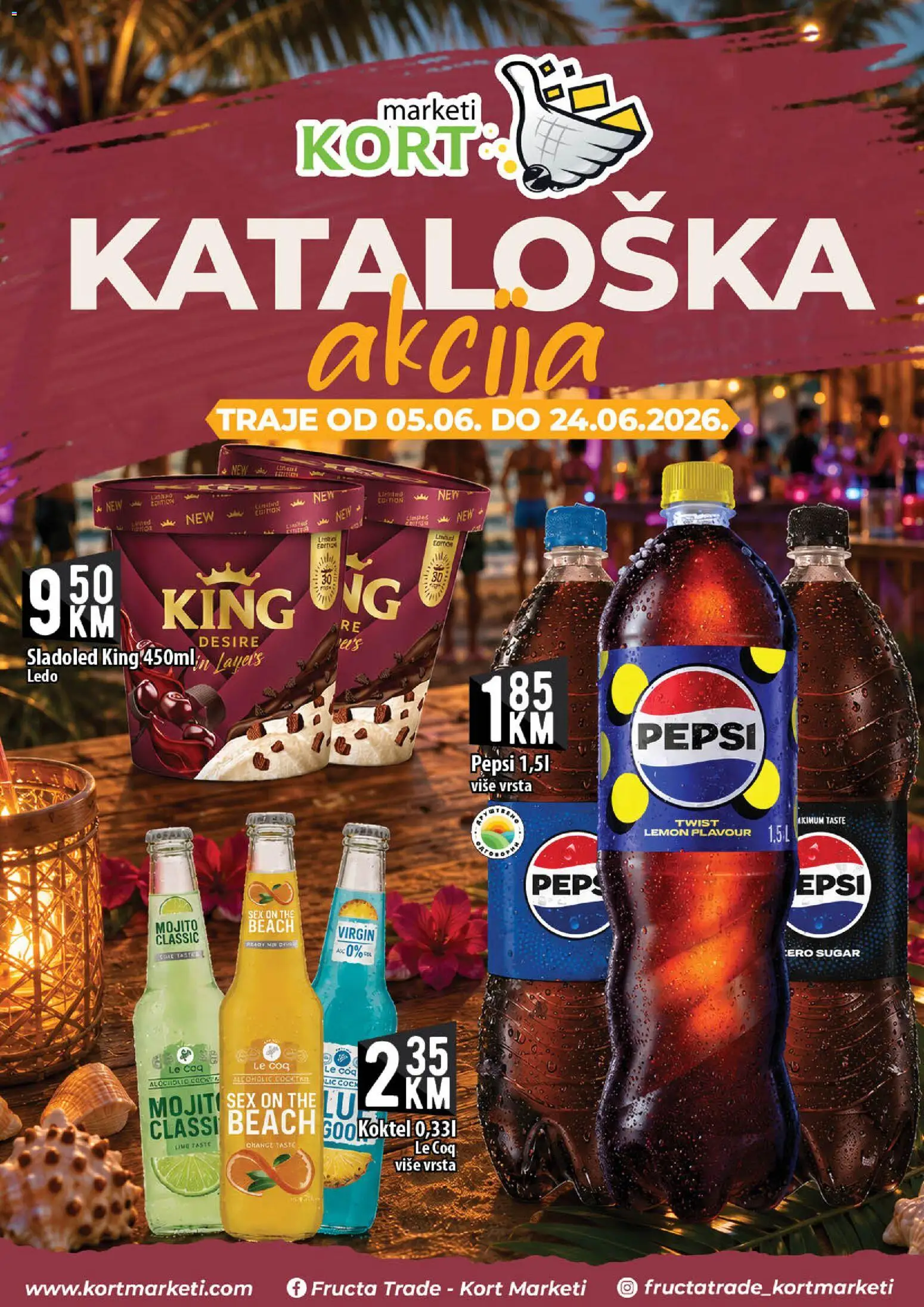 Pregled letka Kort Marketi Katalog trgovine Kort Marketi vrijedi od 05.06.2026