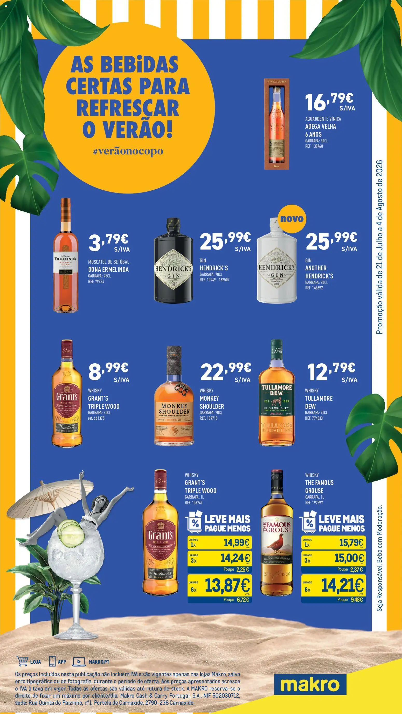 Pré-visualização do folheto da loja Makro válida a partir de 21/07/2026 - Whisky, Bebidas, Whisky Grant's