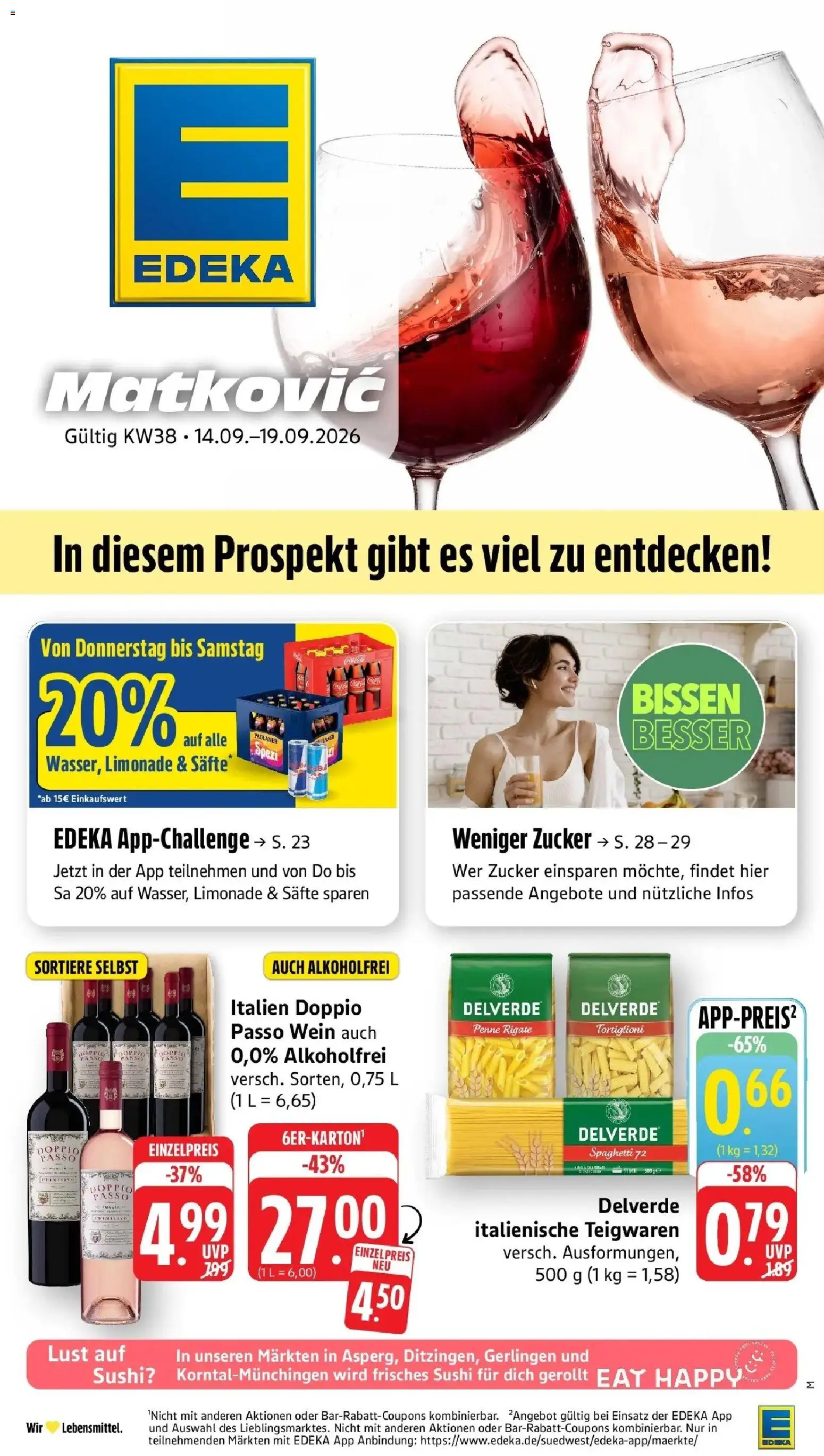 Vorschau von dem Prospekt des Geschäftes Edeka, gültig ab dem 14.09.2026