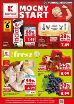 Pogląd gazetki "Kaufland gazetka - Mocny start" ze sklepu Kaufland ważnej od 21.09.2026