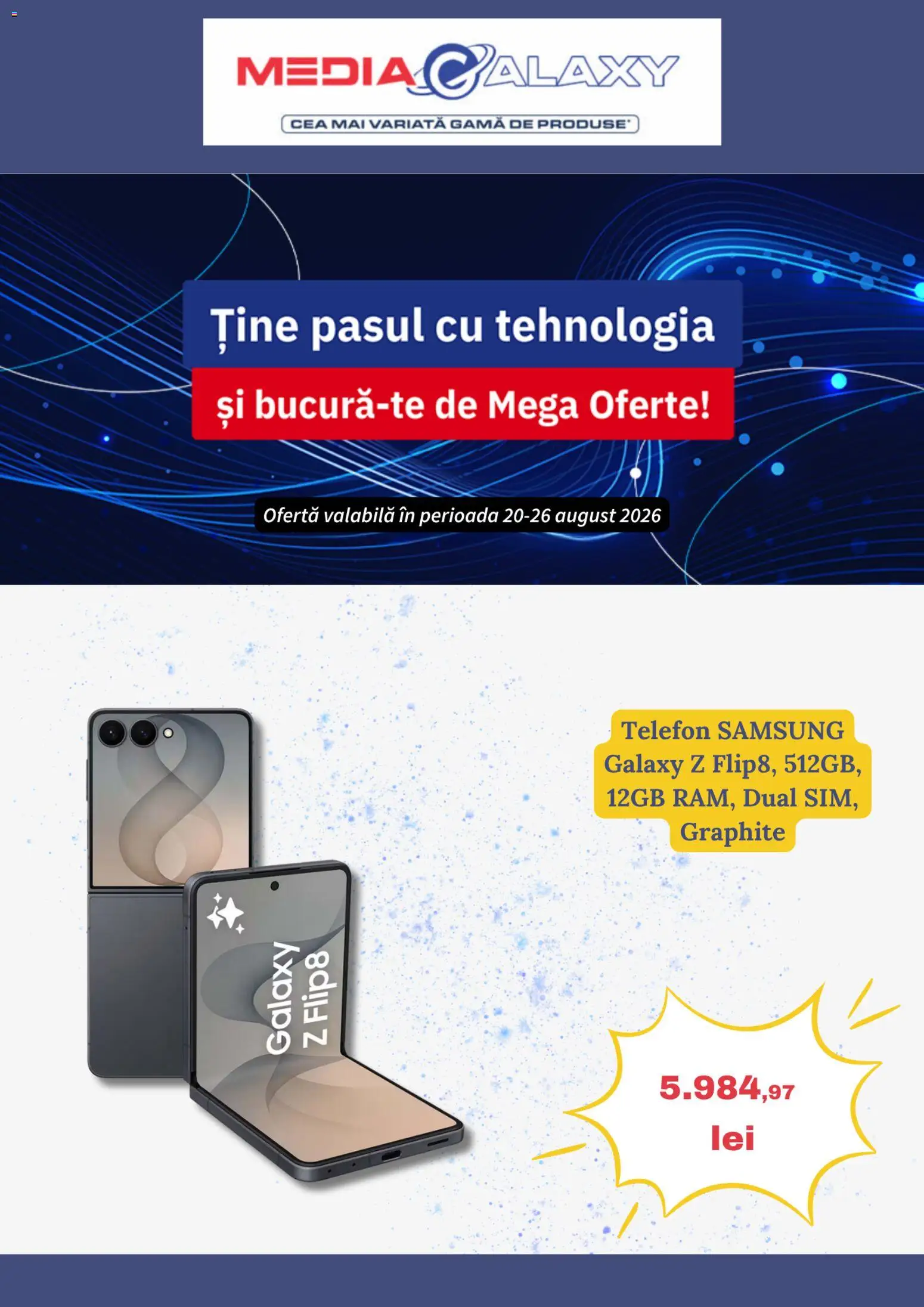 Previzualizarea de cataloage: Media Galaxy Media Galaxy Catalog valabil de la 20.08.2026