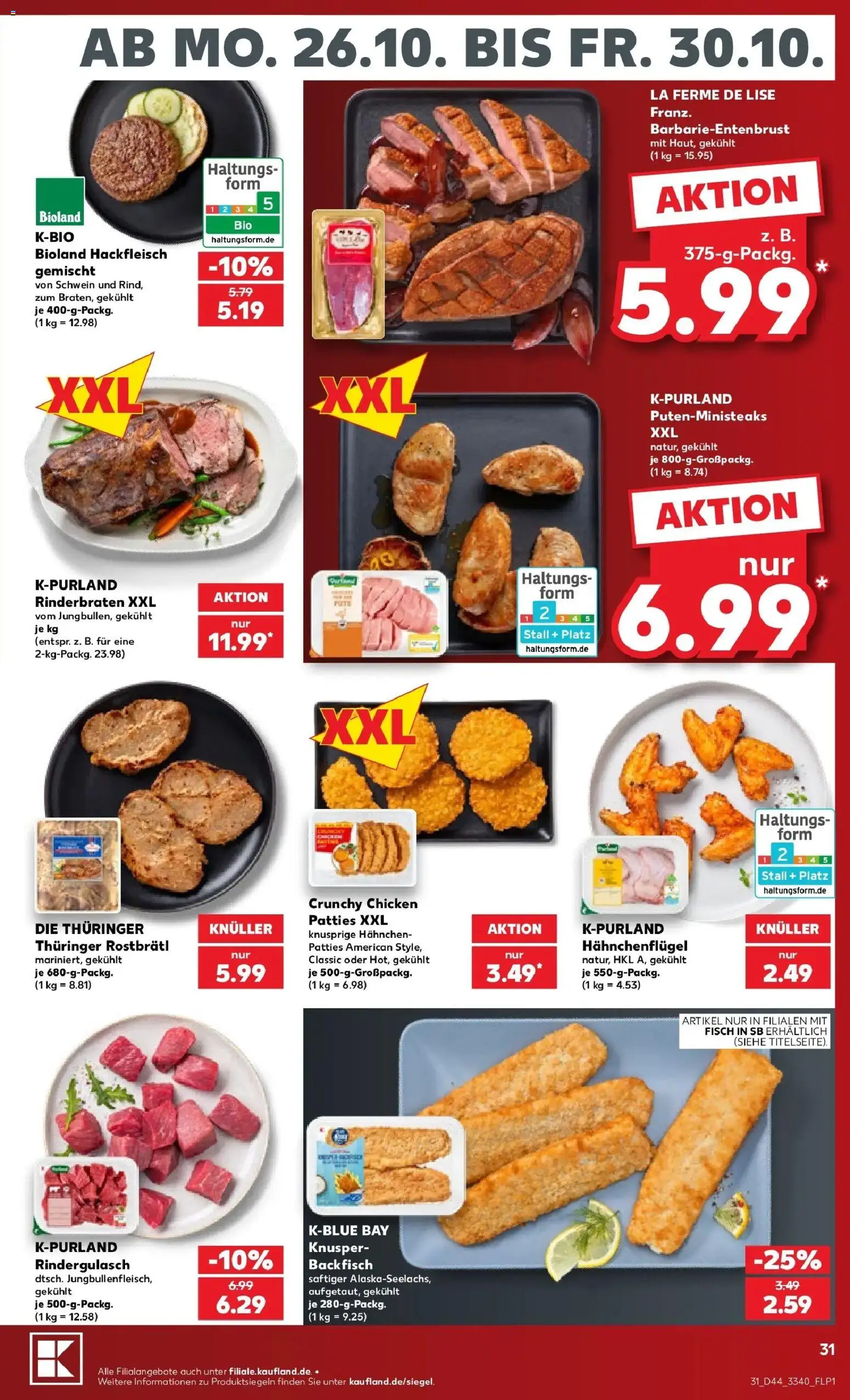 Vorschau von dem Prospekt des Geschäftes Kaufland, gültig ab dem 26.10.2026