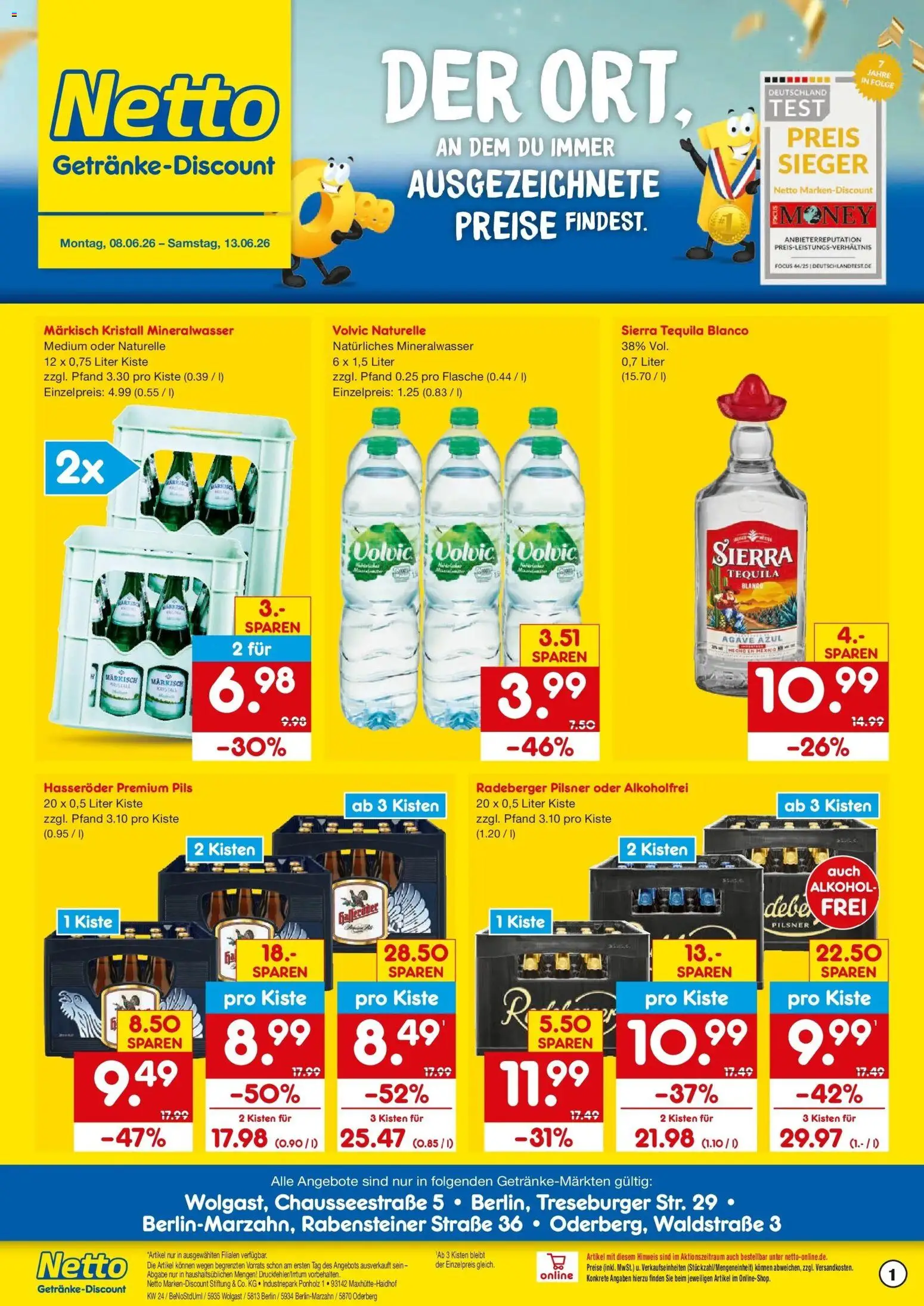 Vorschau von dem Prospekt des Geschäftes Netto Marken-Discount, gültig ab dem 08.06.2026