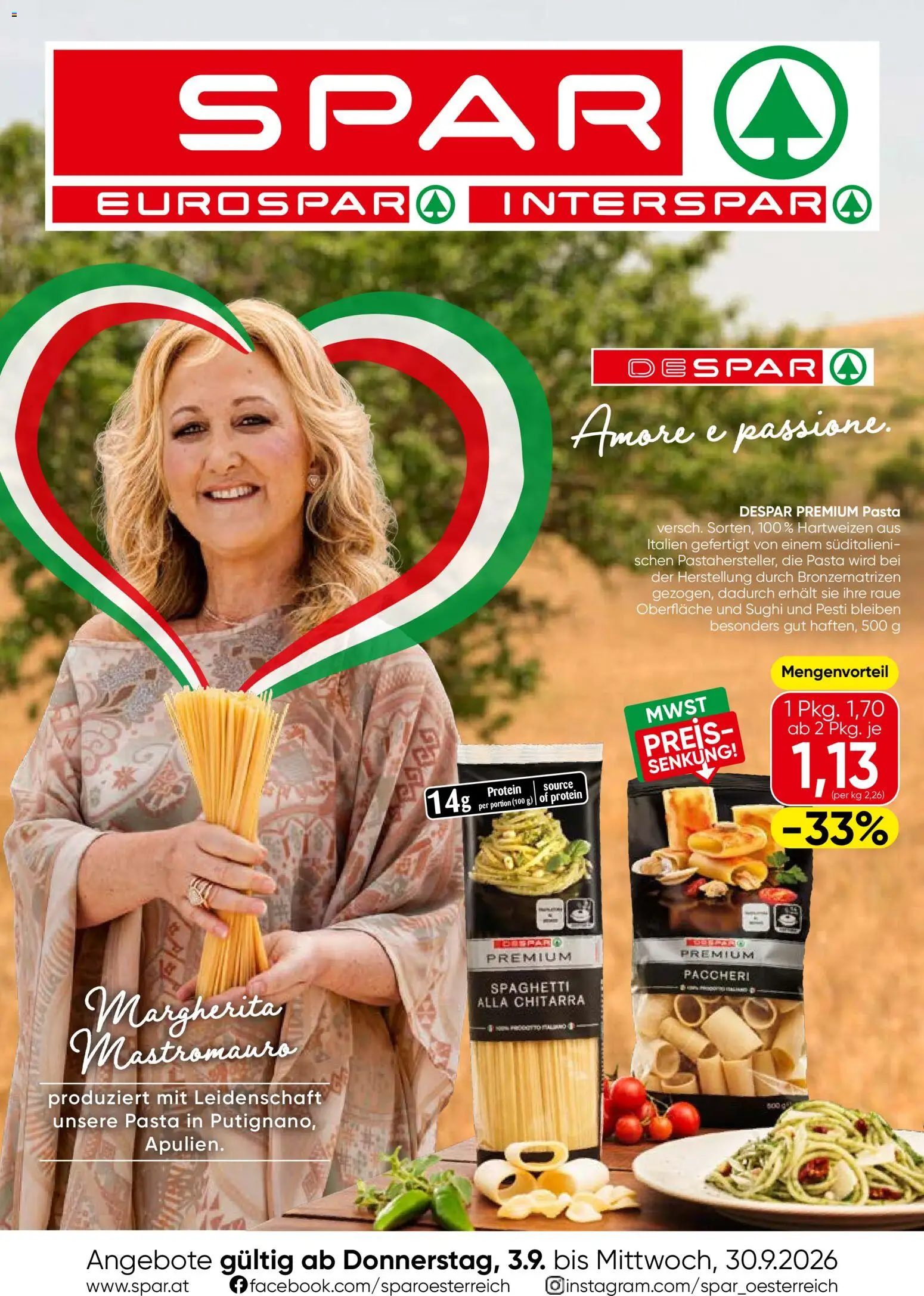 Vorschau der Angebote: Spar Spar Italien gültig ab 03.09.2026