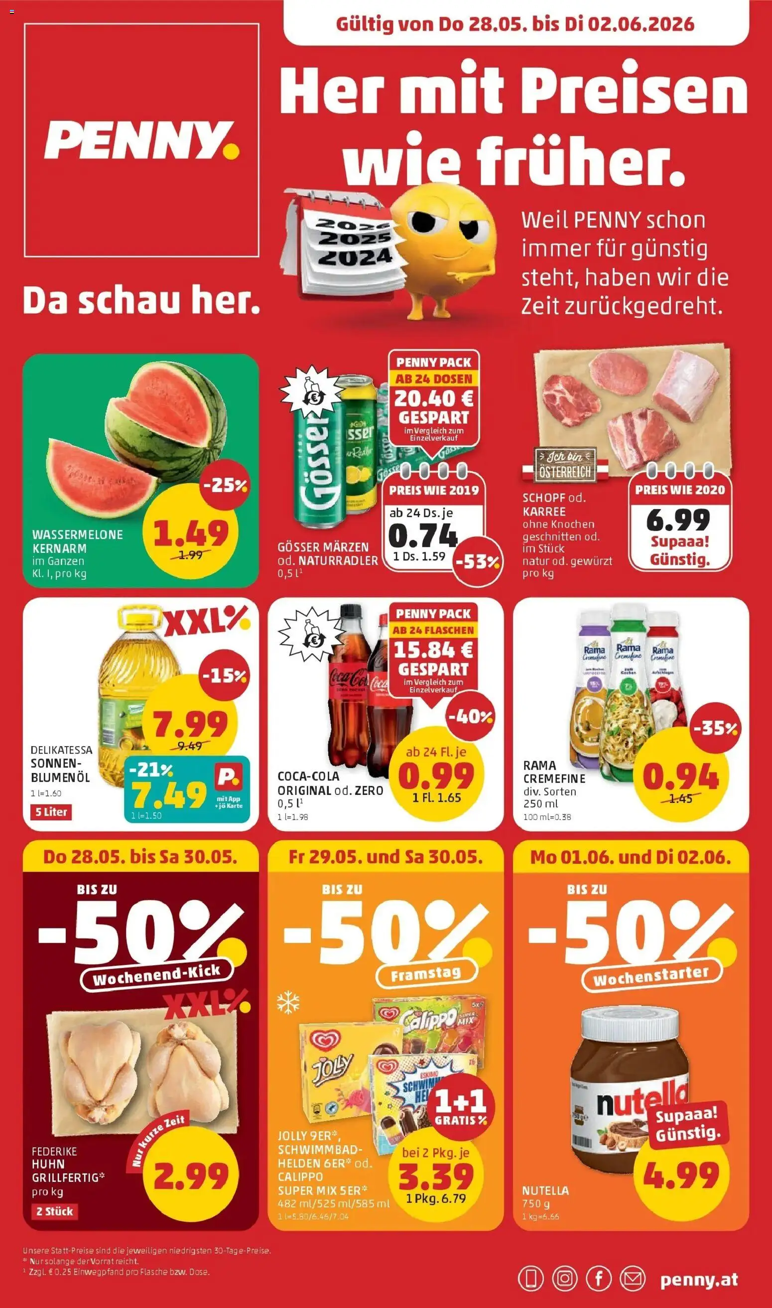 Vorschau der Angebote: Penny Markt PENNY: Die ganze Woche sparen. gültig ab 28.05.2026
