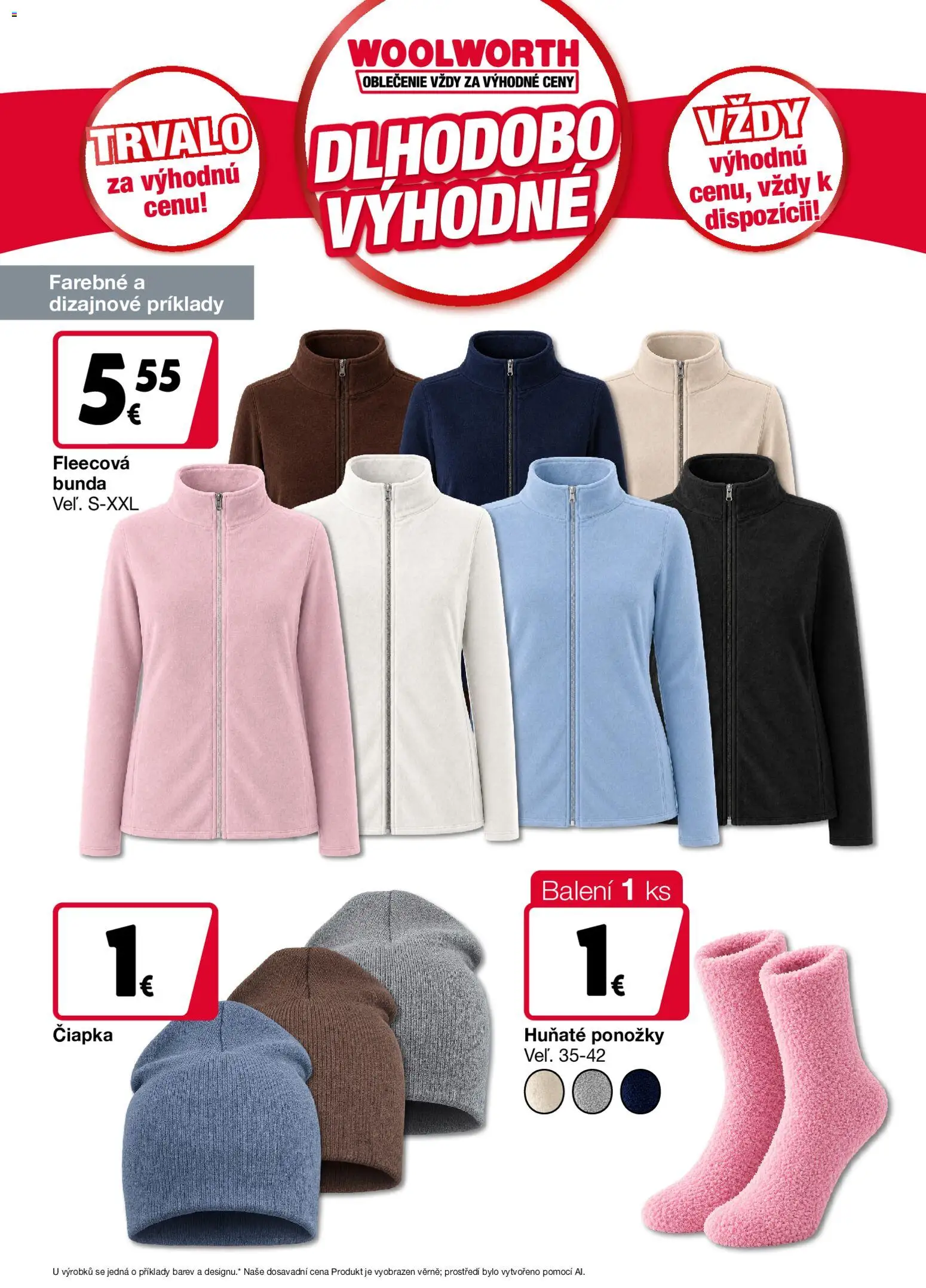 Náhľad Woolworth letáku platného od 09.10.2026 - Ponožky, Bunda, Čiapka