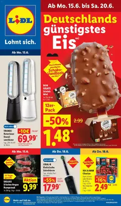 Vorschau von dem Prospekt des Geschäftes Lidl, gültig ab dem 15.06.2026
