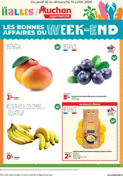 Prévisualisation de Auchan Les bons plans du week-end dans votre super ! du magasin Auchan formulaire valide 16/07/2026