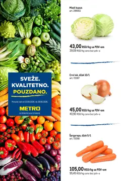Pregled Metro kataloga - važi od 23.06.2026