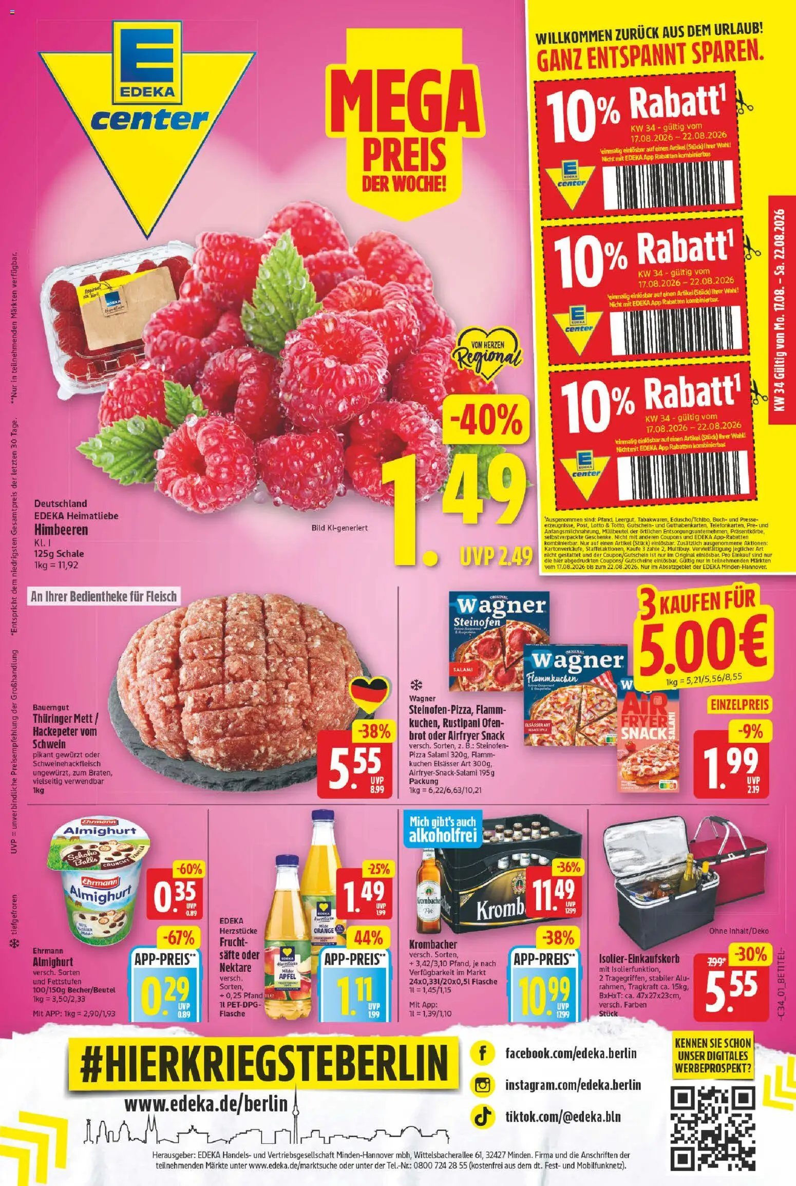 Vorschau von dem Prospekt des Geschäftes E center, gültig ab dem 17.08.2026