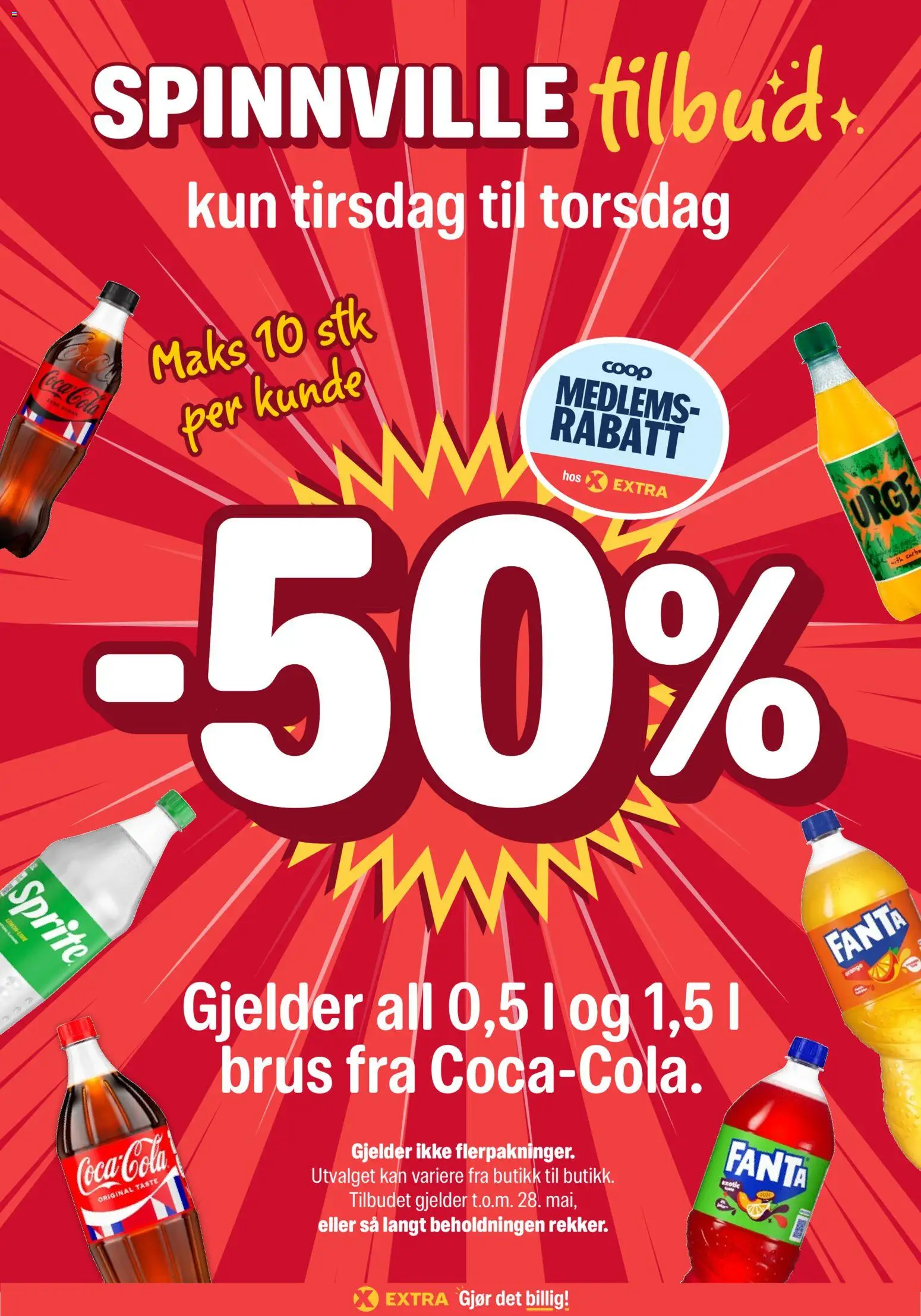 Forhåndsvis Coop Extra Spinnville tilbud kundeavis fra butikk Coop Extra gyldig fra 26/05/2026