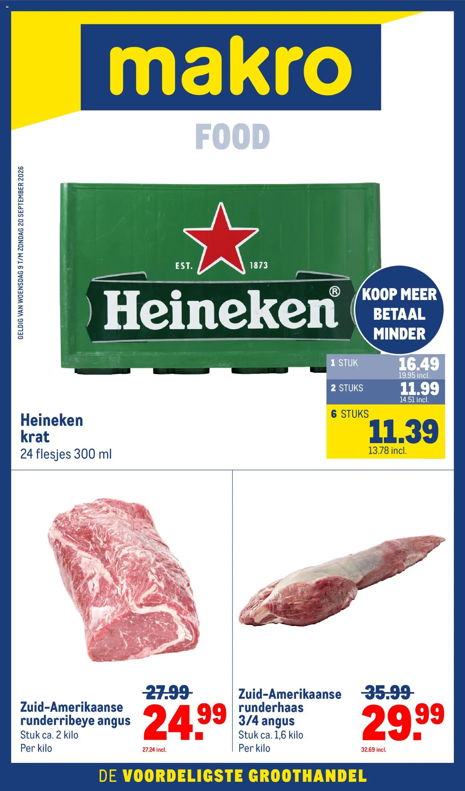 Voorbeeld van Makro folder van winkel Makro geldig vanaf 09-09-2026