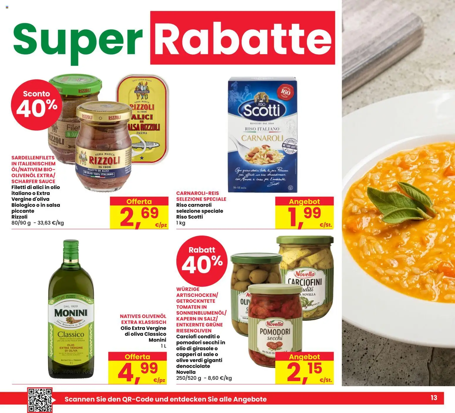 Anteprima dell'opuscolo Eurospar volantino Bolzano dal negozio Eurospar valido da 29/10/2026 - Olio, Sale, Olive, Pomodori, Alici, Pomodori secchi, Olio di girasole, Olio extra vergine