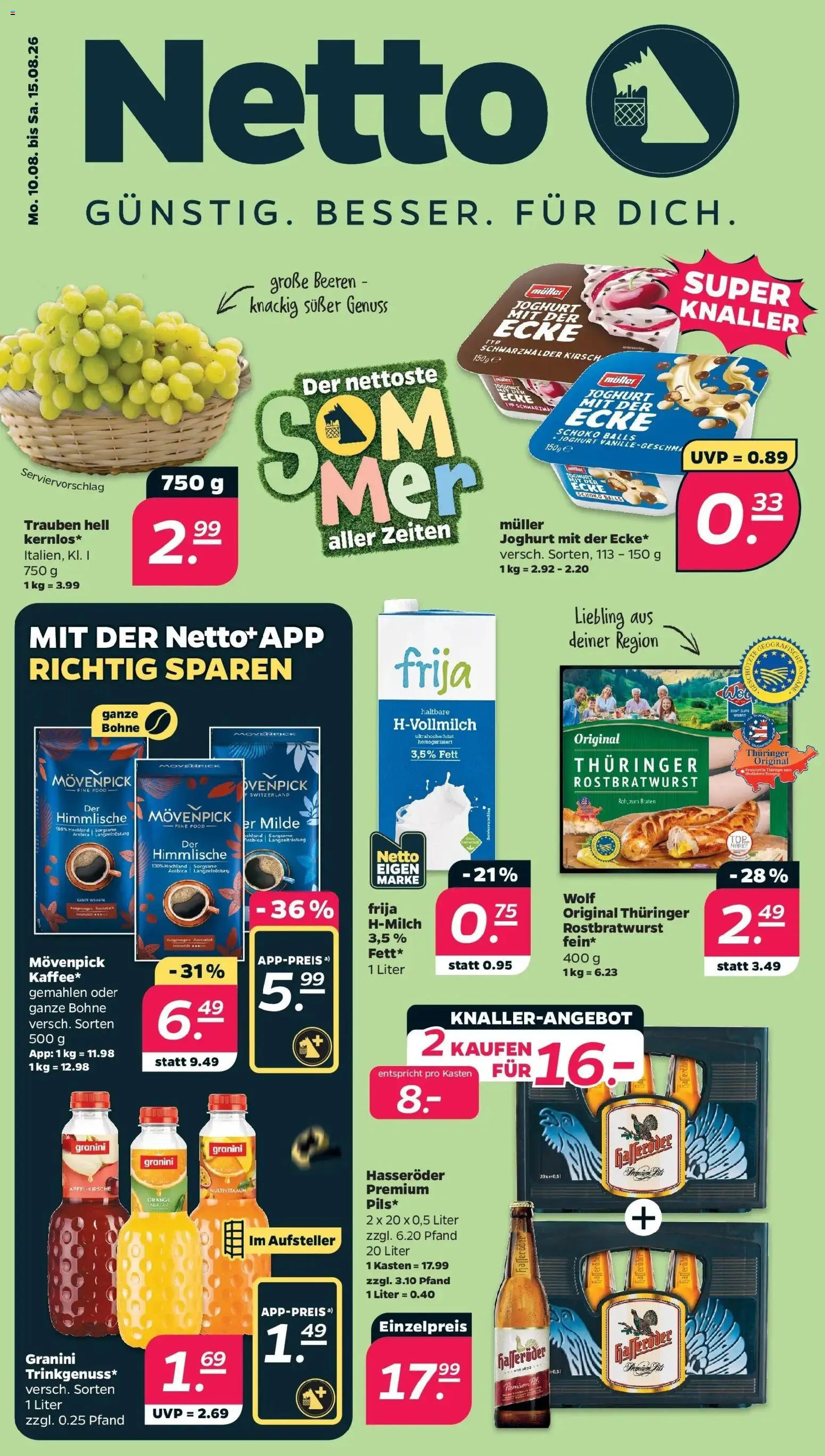 Vorschau von dem Prospekt des Geschäftes Netto, gültig ab dem 10.08.2026