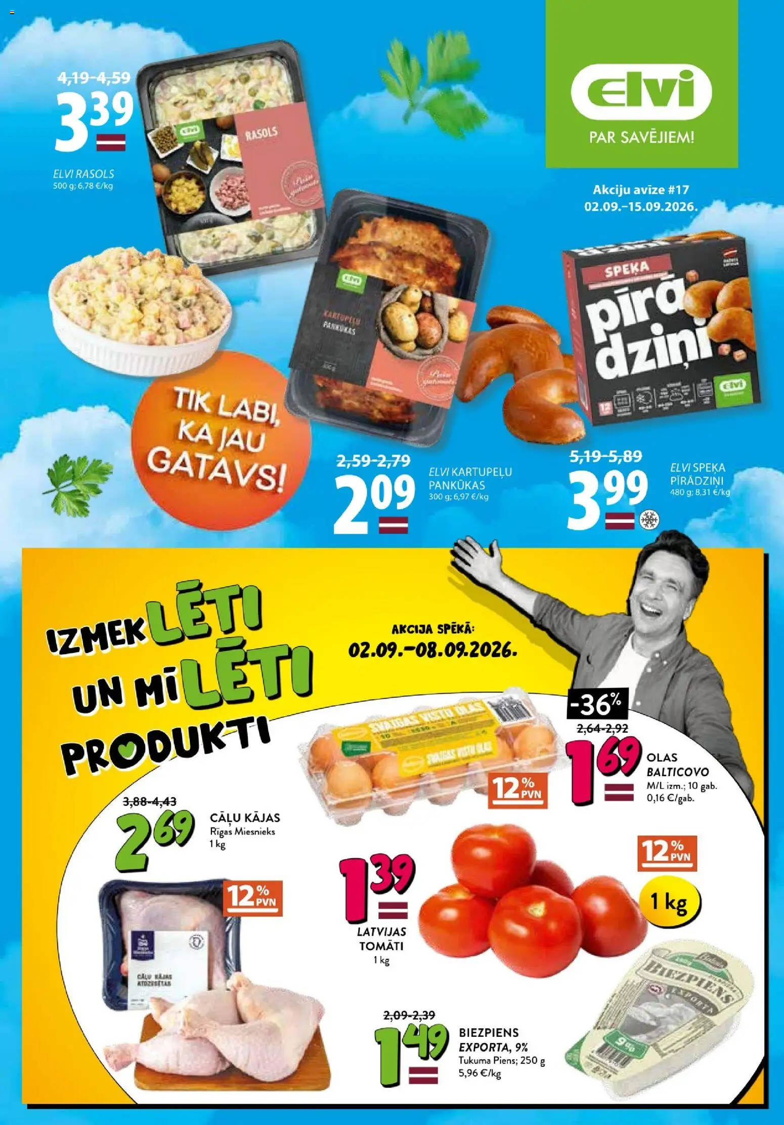 Skatīt Elvi akciju bukletu, derīgs no 02.09.2026.