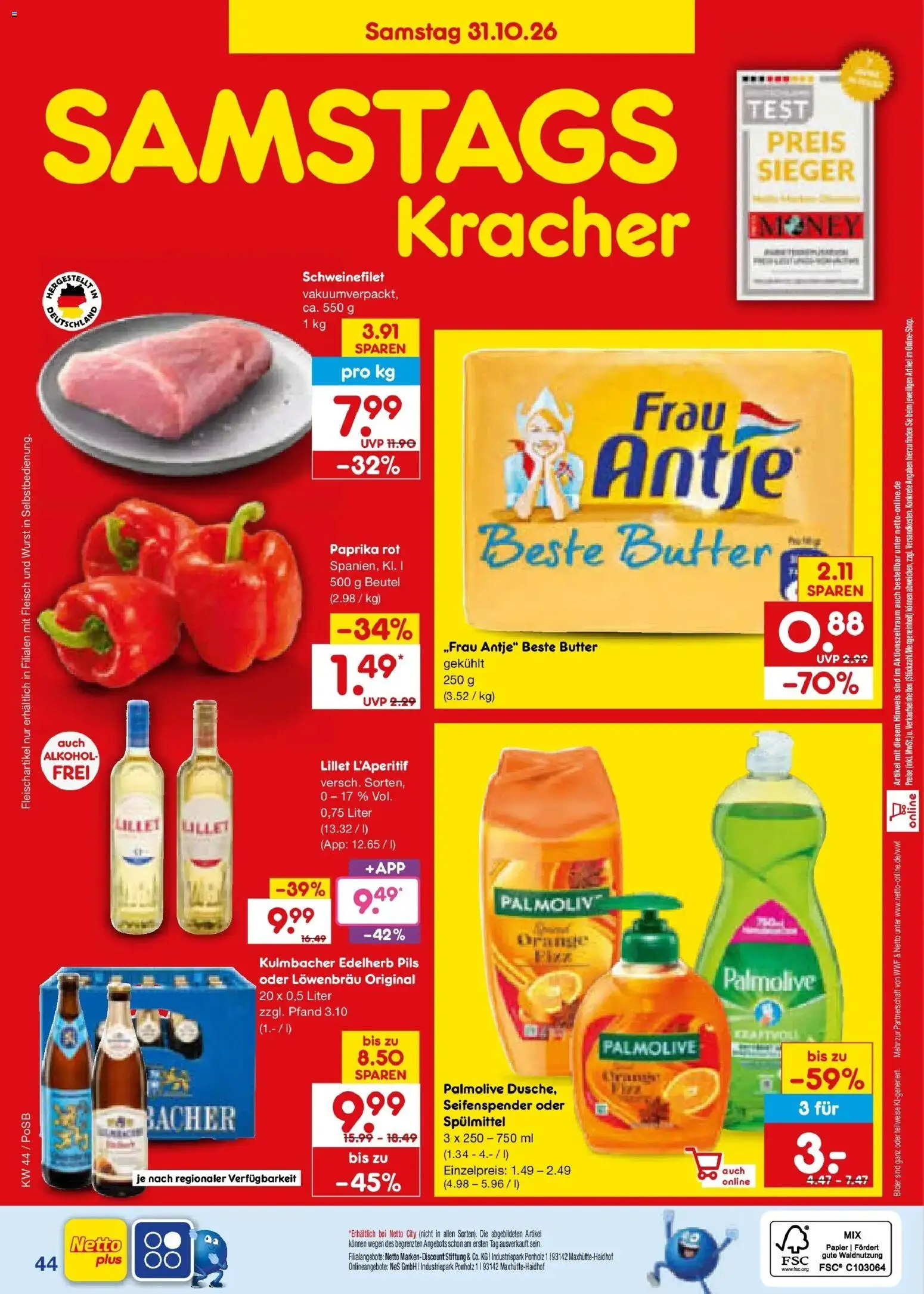 Vorschau von dem Prospekt des Geschäftes Netto Marken-Discount, gültig ab dem 26.10.2026