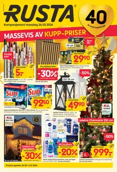 Forhåndsvis Rusta kundeavis fra butikk Rusta gyldig fra 26/10/2026