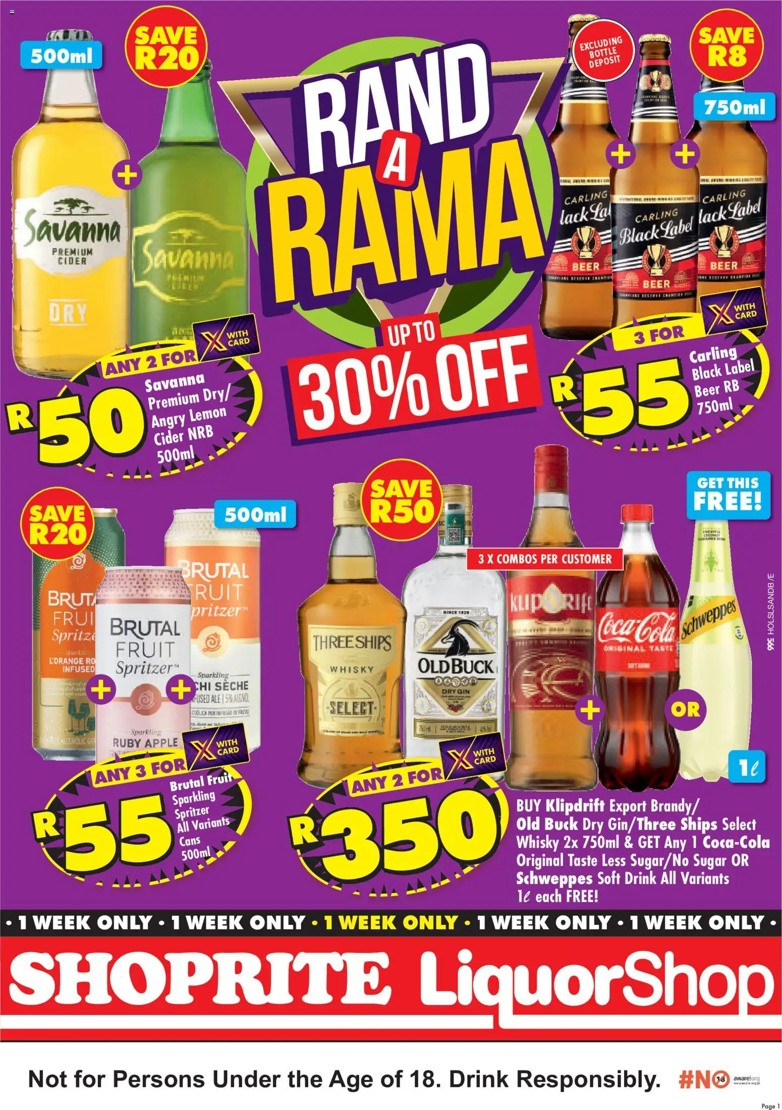 Preview of Shoprite flyer valid from 12/10/2026 - Gin, Fruit, Sugar, Cider, Beer, Lemon