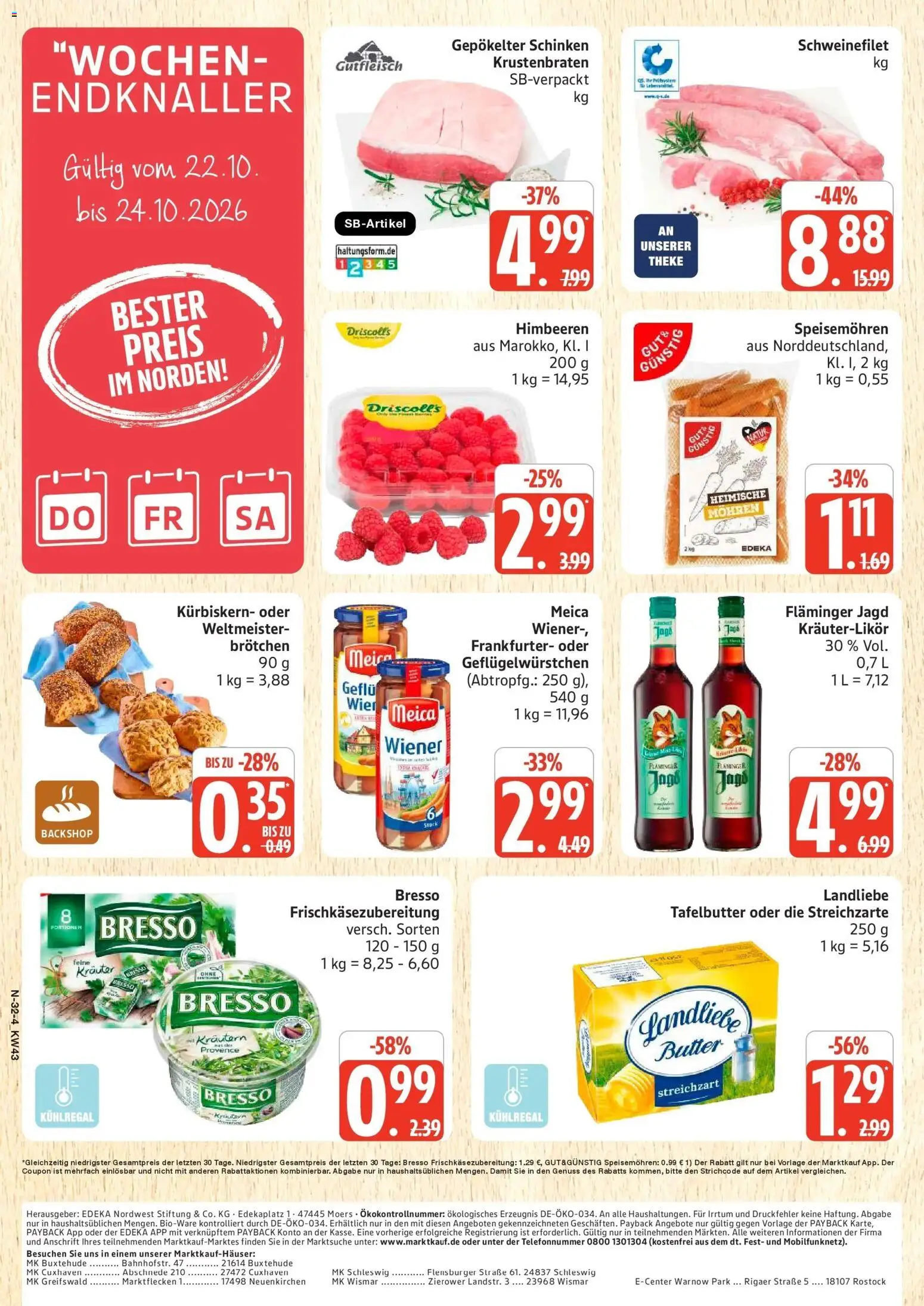 Vorschau von dem Prospekt des Geschäftes Marktkauf, gültig ab dem 19.10.2026