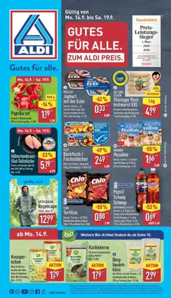 Vorschau von dem Prospekt des Geschäftes Aldi, gültig ab dem 14.09.2026