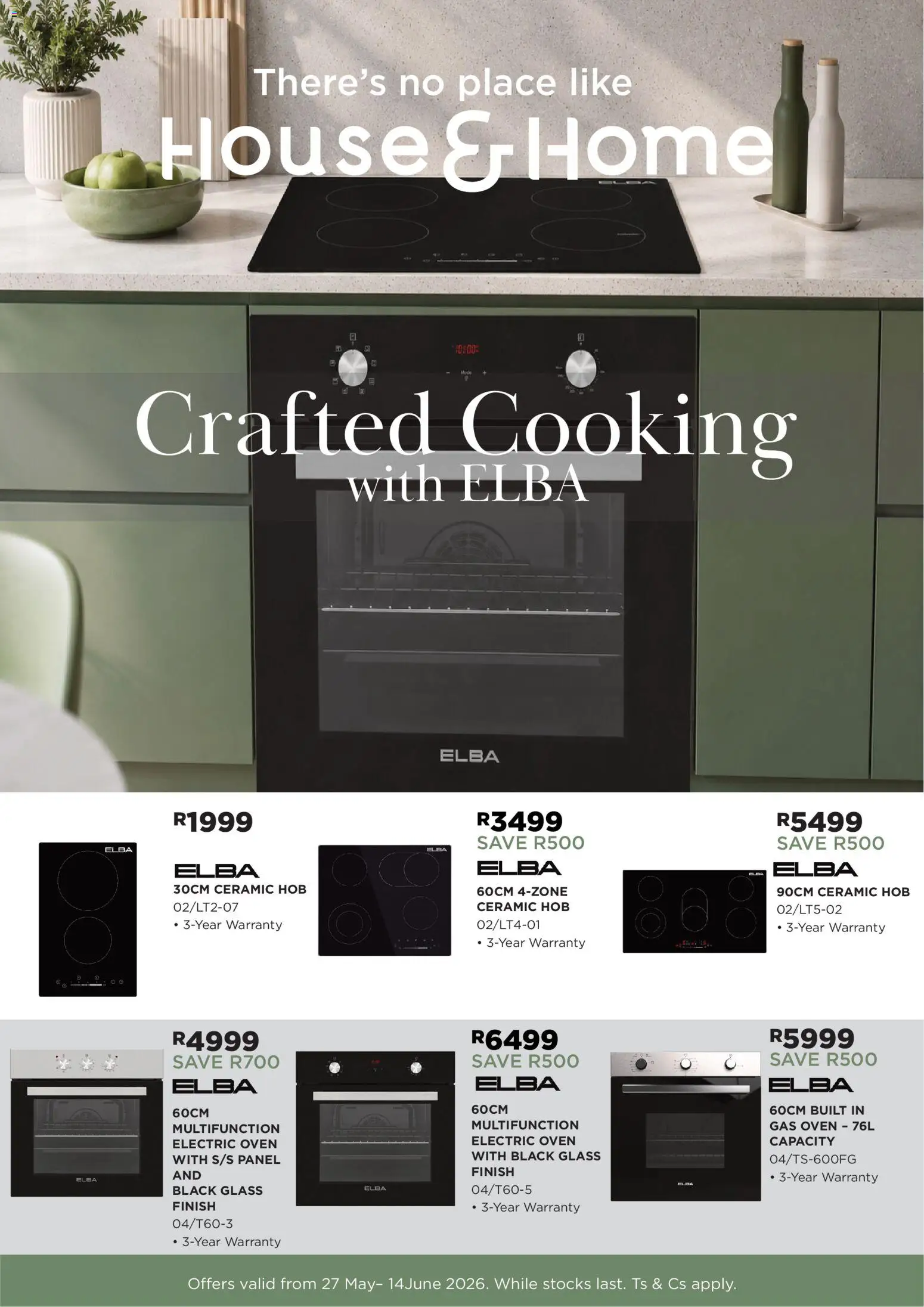 Preview of House and Home flyer valid from 27/05/2026 - Oven, Hob