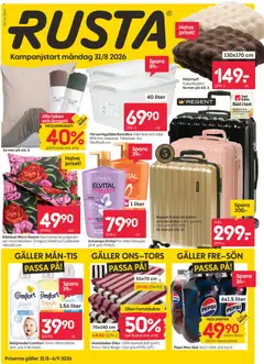 Förhandsgranska reklamblad Rusta erbjudanden från butik Rusta gäller från 31/08/2026