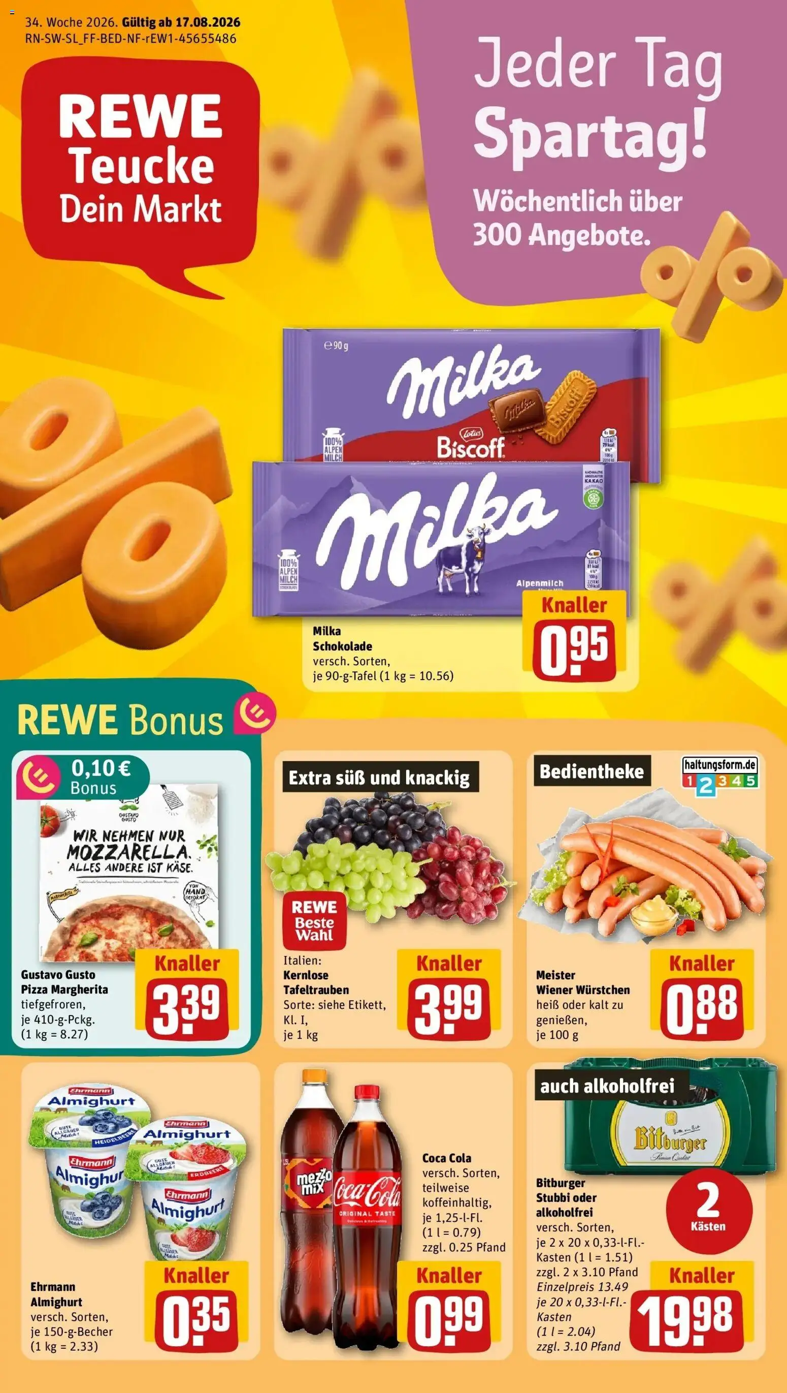 Vorschau von dem Prospekt des Geschäftes Rewe, gültig ab dem 17.08.2026