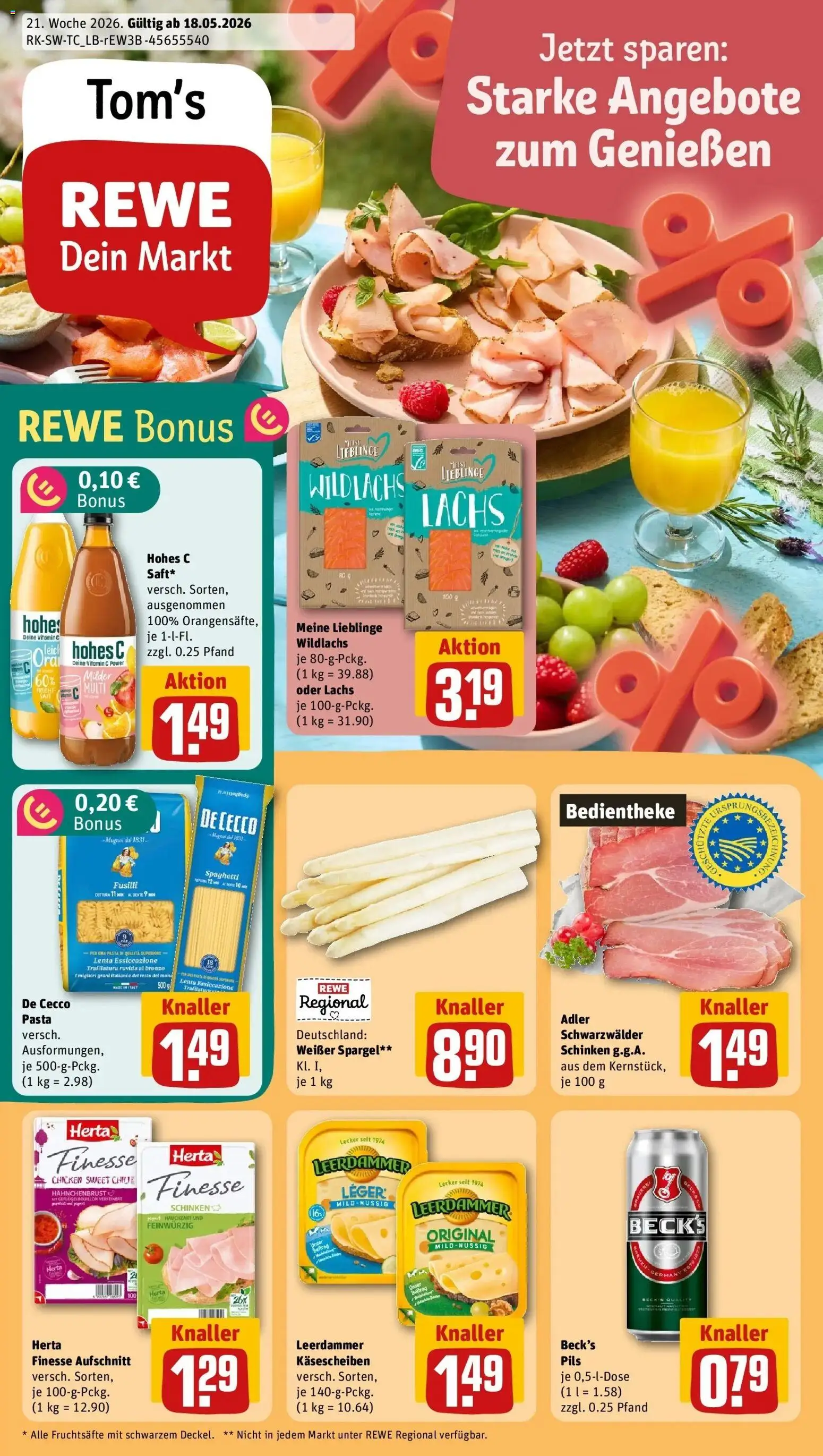 Vorschau von dem Prospekt des Geschäftes Rewe, gültig ab dem 17.05.2026