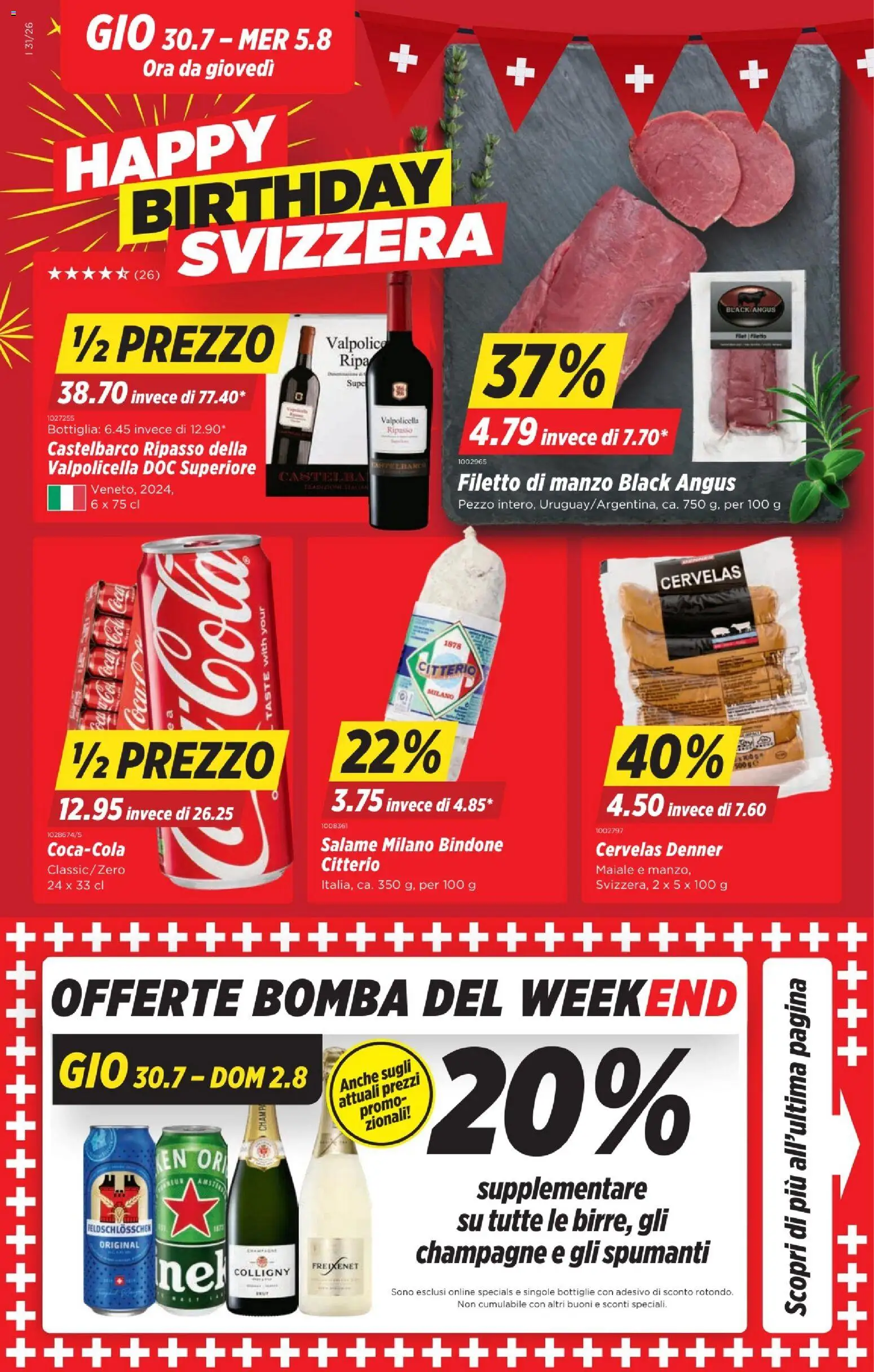 Vorschau des Merkblatts Denner aktionen IT vom Shop Denner gültig von 30.07.2026 bis 05.08.2026