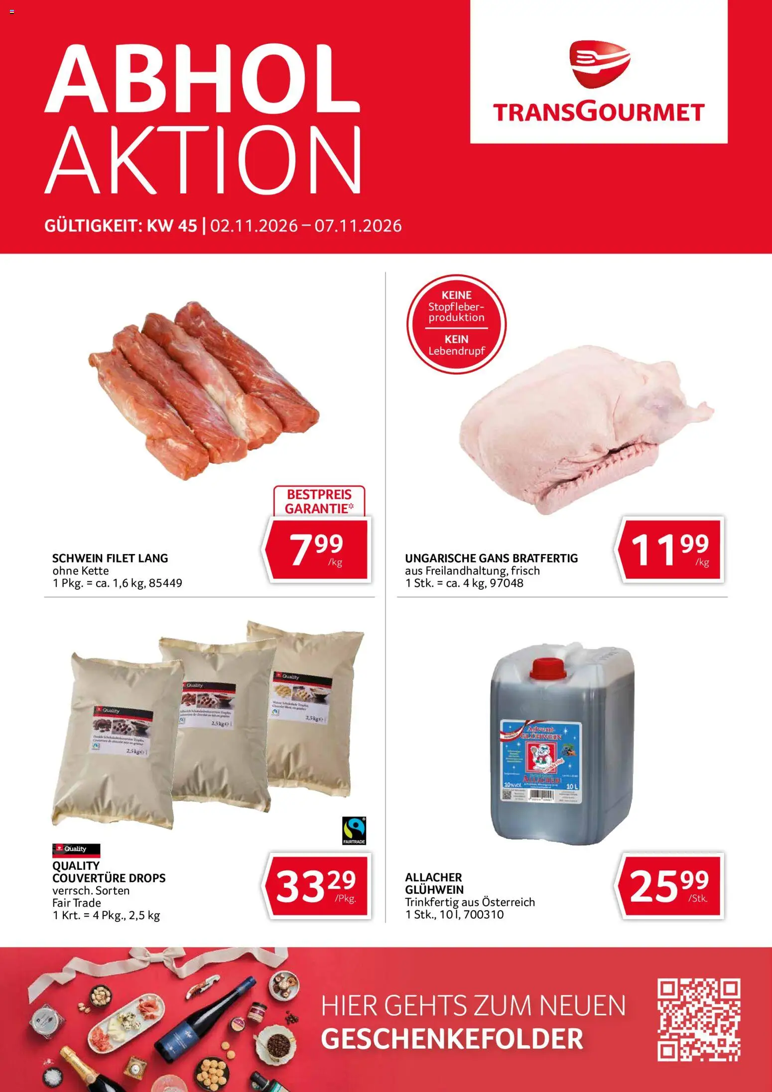 Vorschau der Angebote: Transgourmet Transgourmet Abhol Aktion gültig ab 02.11.2026 - Gans