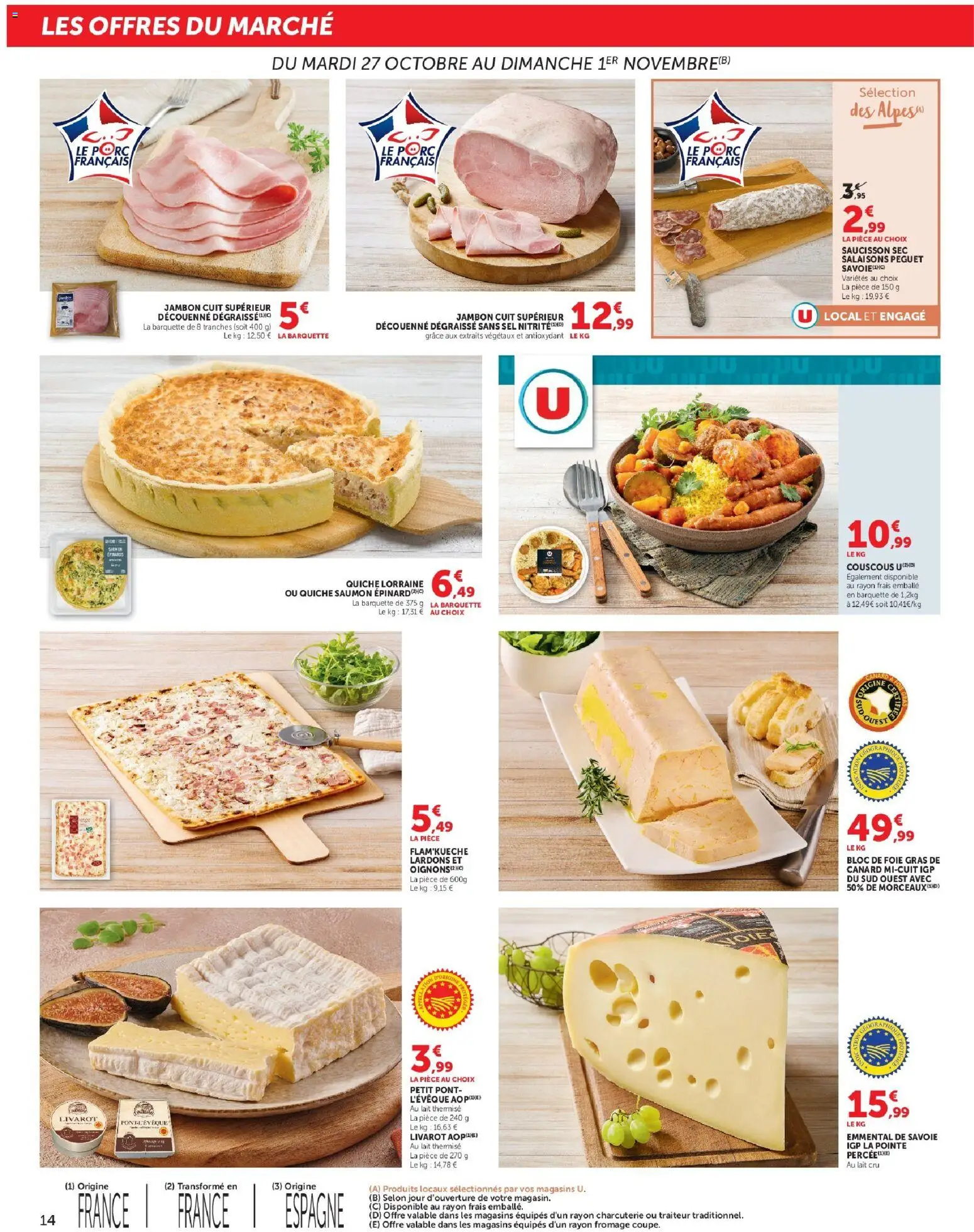 Prévisualisation de Super U - Les prix bas de la semaine du magasin Super U formulaire valide 27/10/2026