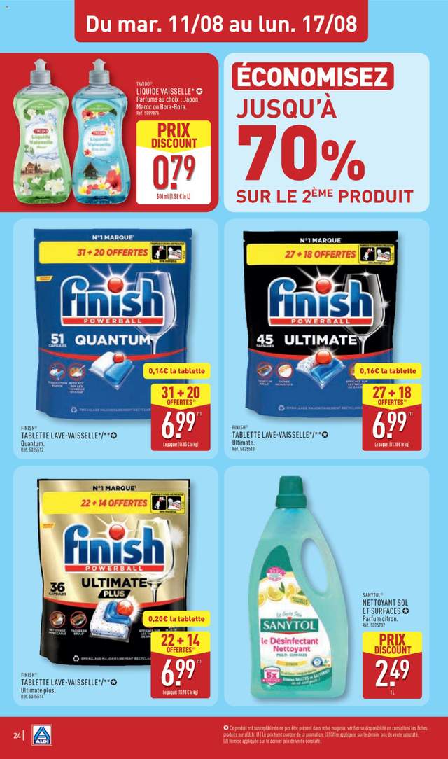 Nouveau catalogue Aldi à partir du 11/08