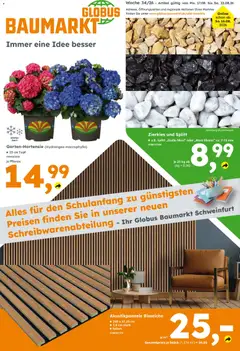 Vorschau von dem Prospekt des Geschäftes Globus Baumarkt, gültig ab dem 17.08.2026