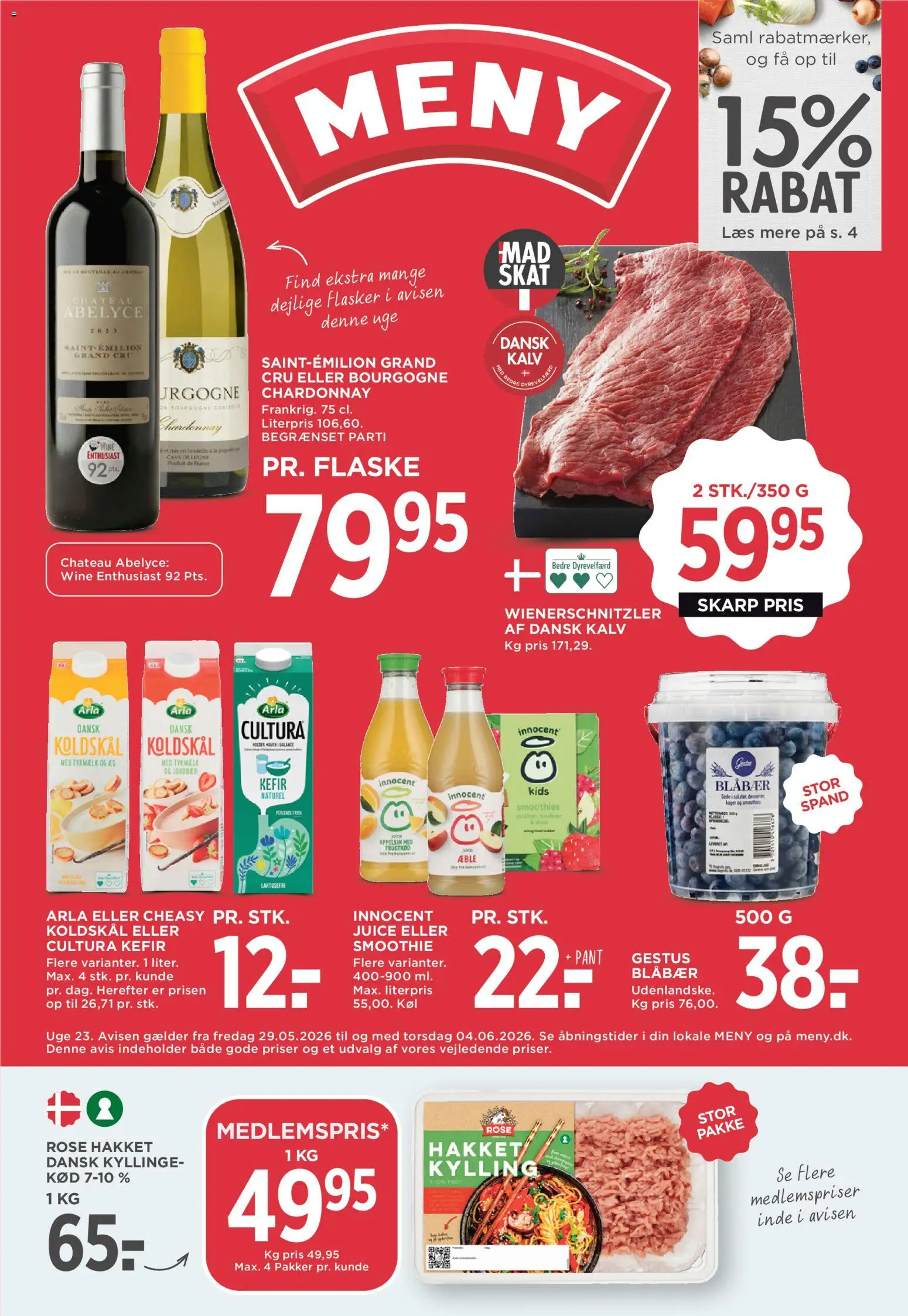 Eksempel på tilbudsavis Meny - Tilbudsavis 23 fra butik Meny gyldig fra 29/05/2026