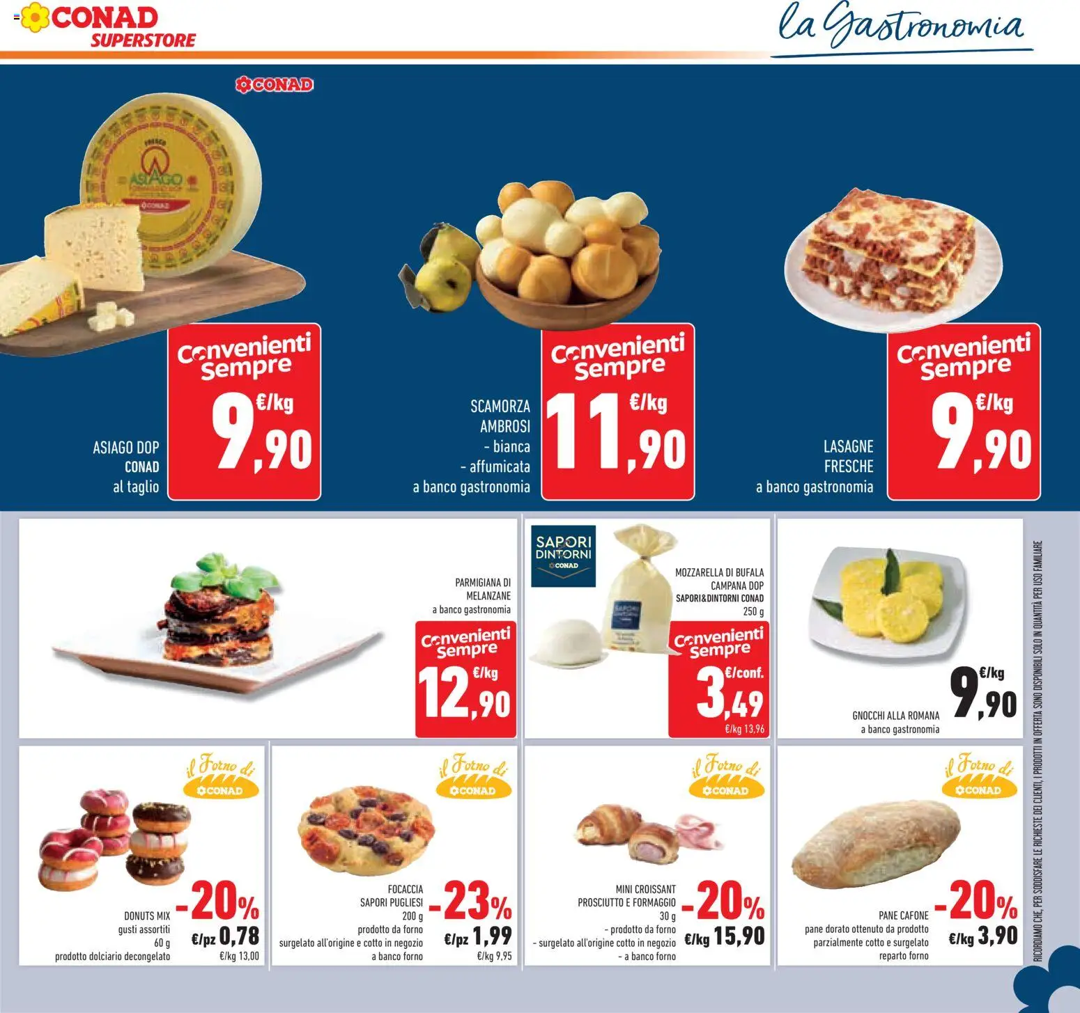 Anteprima dell'opuscolo Conad volantino Superstore Lombardia dal negozio Conad valido da 07/10/2026 - Forno, Gnocchi, Lasagne, Lasagna, Croissant, Melanzane, Il forno, Taglio
