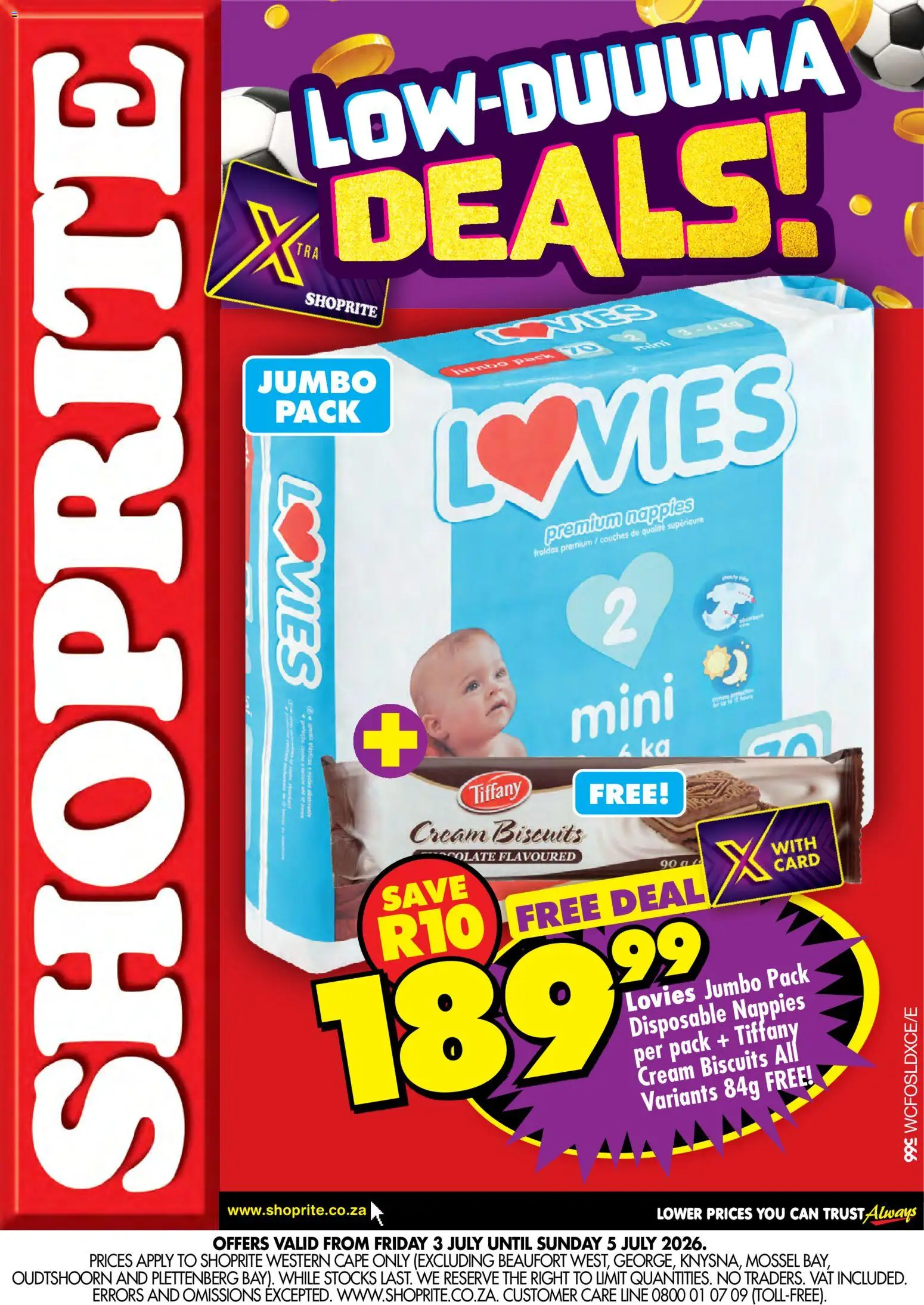 Preview of Shoprite flyer valid from 03/07/2026 - Biscuits, Cream, Nappies