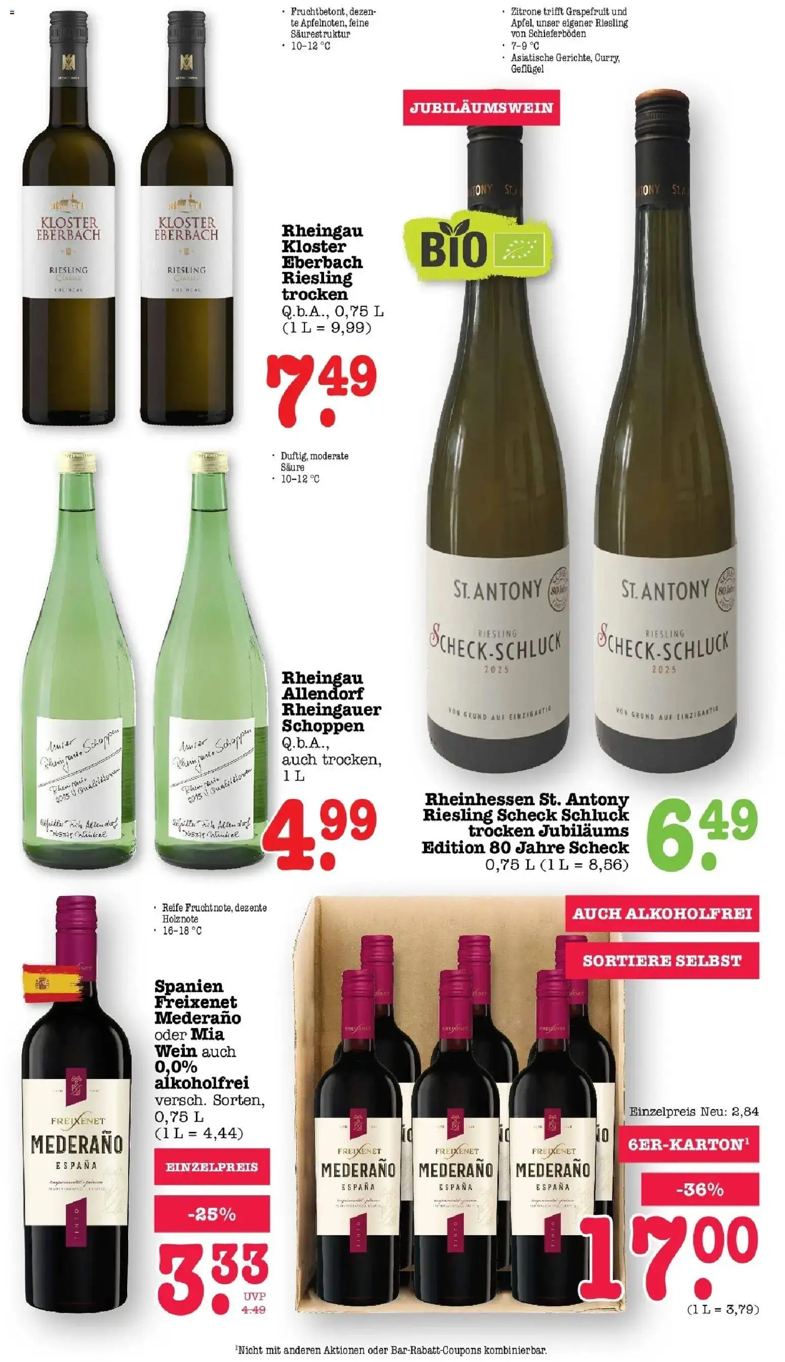 Vorschau von dem Prospekt des Geschäftes Edeka, gültig ab dem 26.10.2026 - Wein, Grapefruit, Zitrone, Freixenet