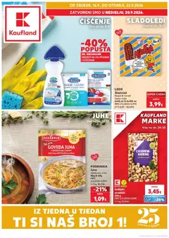 Pregled letka Kaufland Katalog trgovine Kaufland vrijedi od 16.09.2026