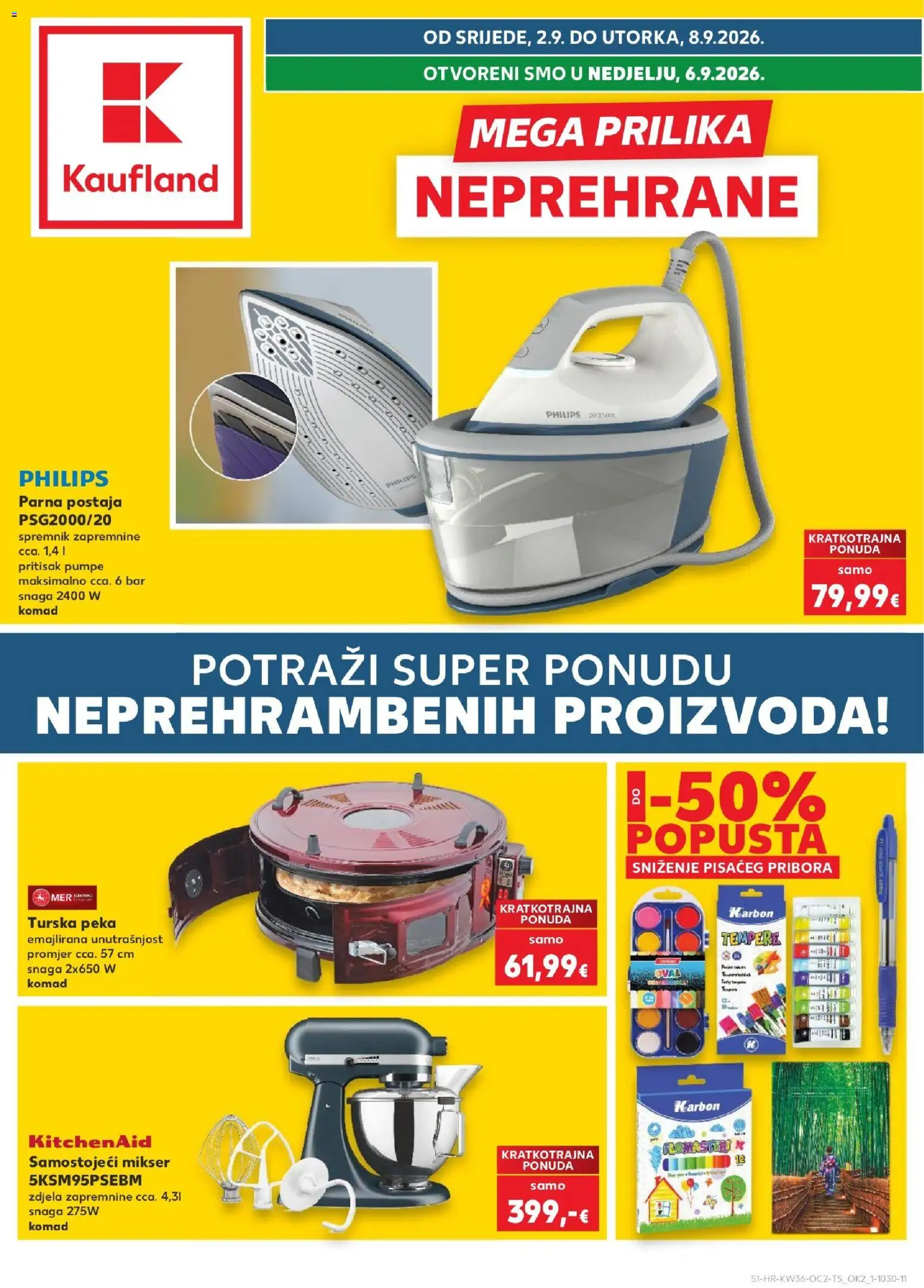 Pregled letka Kaufland Katalog trgovine Kaufland vrijedi od 02.09.2026