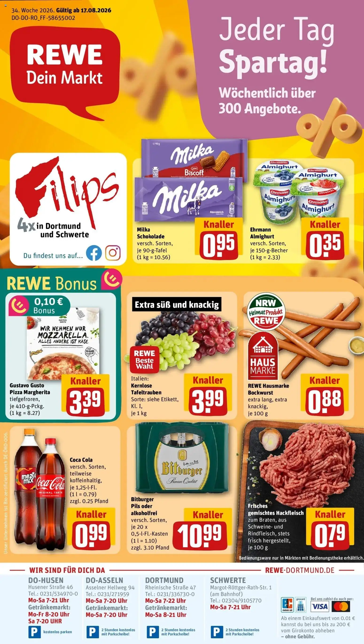 Vorschau von dem Prospekt des Geschäftes Rewe, gültig ab dem 17.08.2026