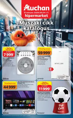 Auchan - Auchan Műszaki cikk ajánlataink megtekintése, amely érvényes 2026.06.04.-től