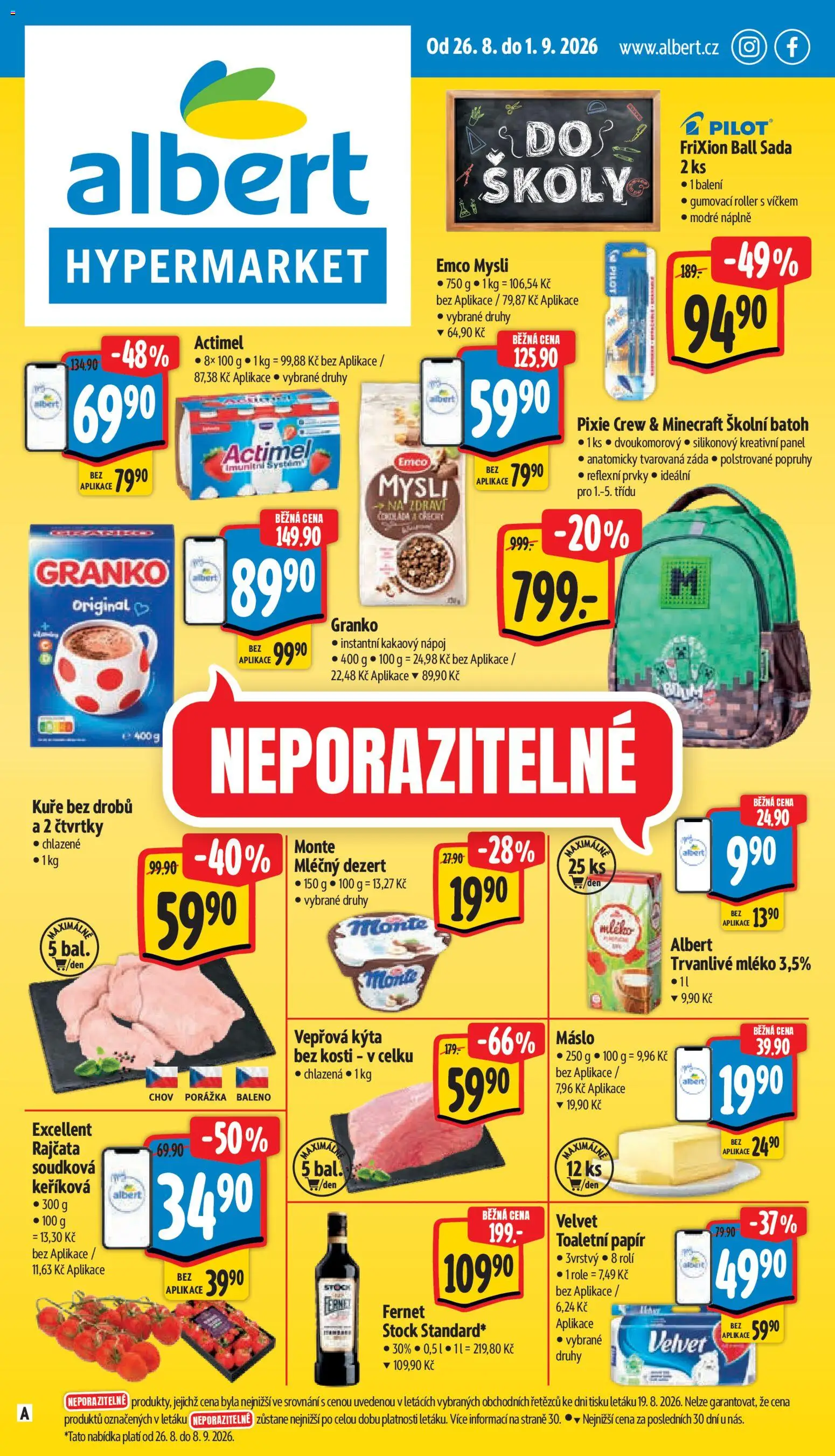 Náhled nabídky: Albert Albert leták - Hypermarket platný od 26.08.2026