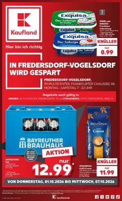 Vorschau von dem Prospekt des Geschäftes Kaufland, gültig ab dem 01.10.2026