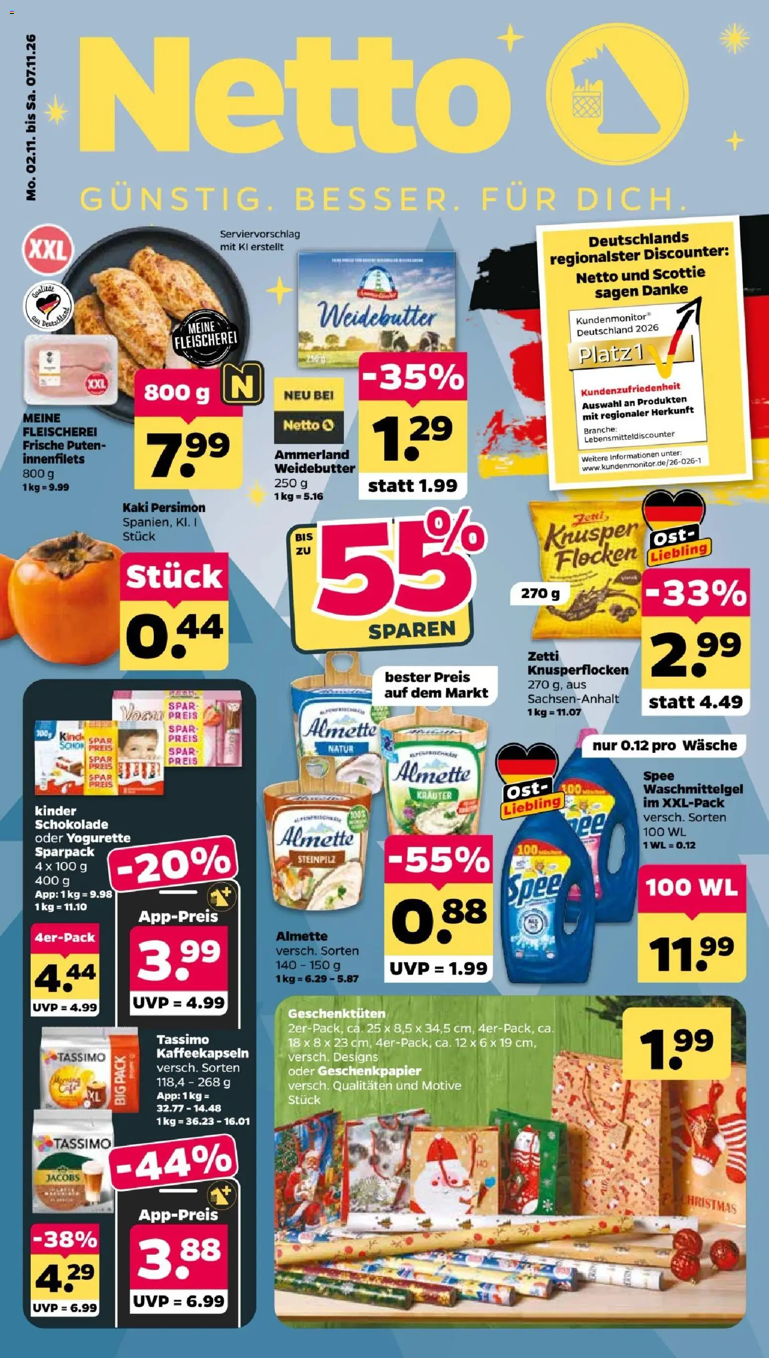 Vorschau von dem Prospekt des Geschäftes Netto, gültig ab dem 02.11.2026