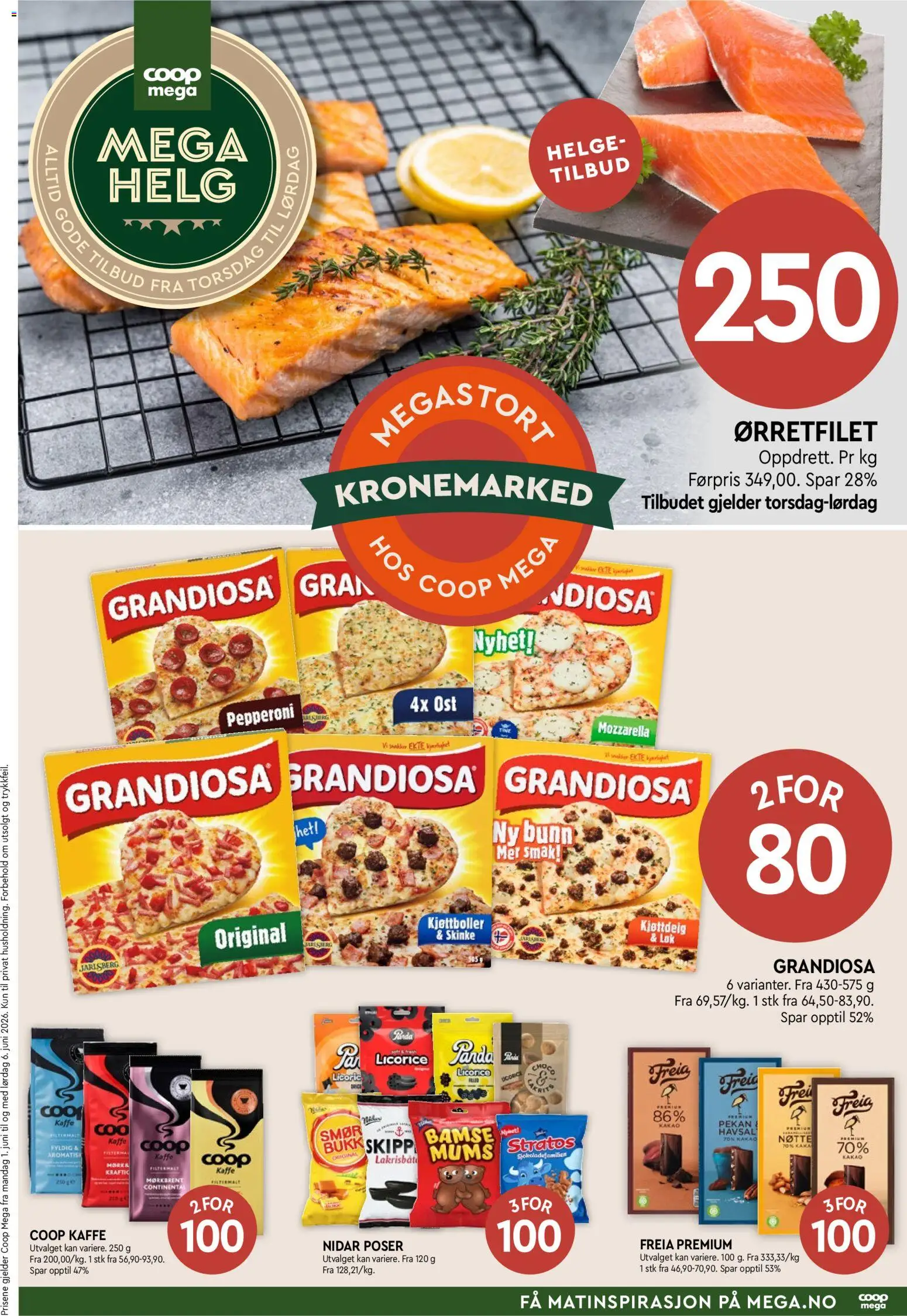Forhåndsvis Coop Mega Mega Helg fra butikk Coop Mega gyldig fra 04/06/2026
