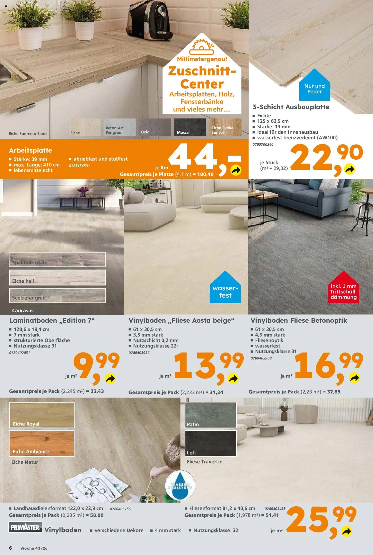 Vorschau von dem Prospekt des Geschäftes Globus Baumarkt, gültig ab dem 19.10.2026 - Wasser